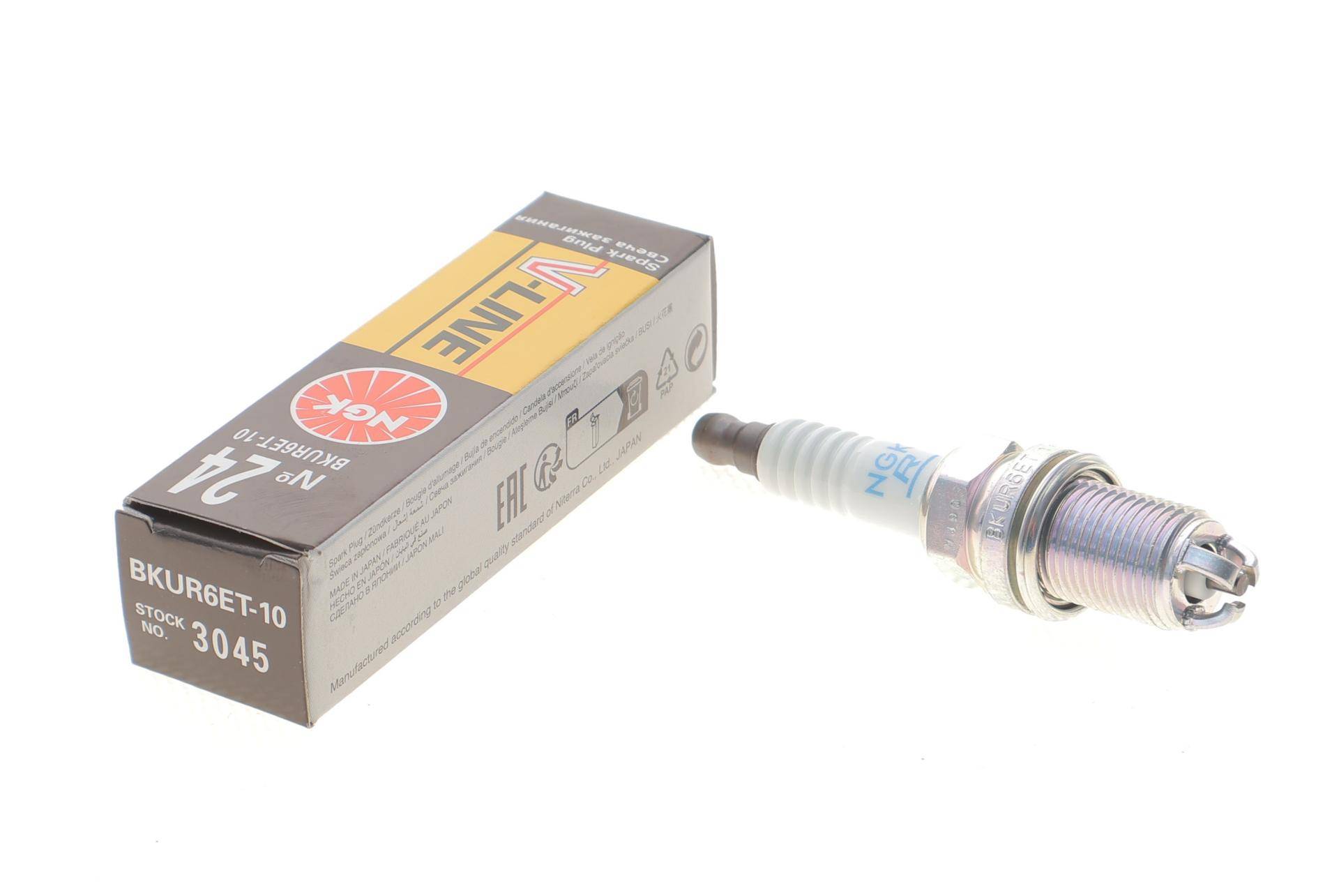 Свічка запалювання Audi 100/A4/A6 90- (V-LINE 24) (3-х конт.) (BKUR6ET-10)