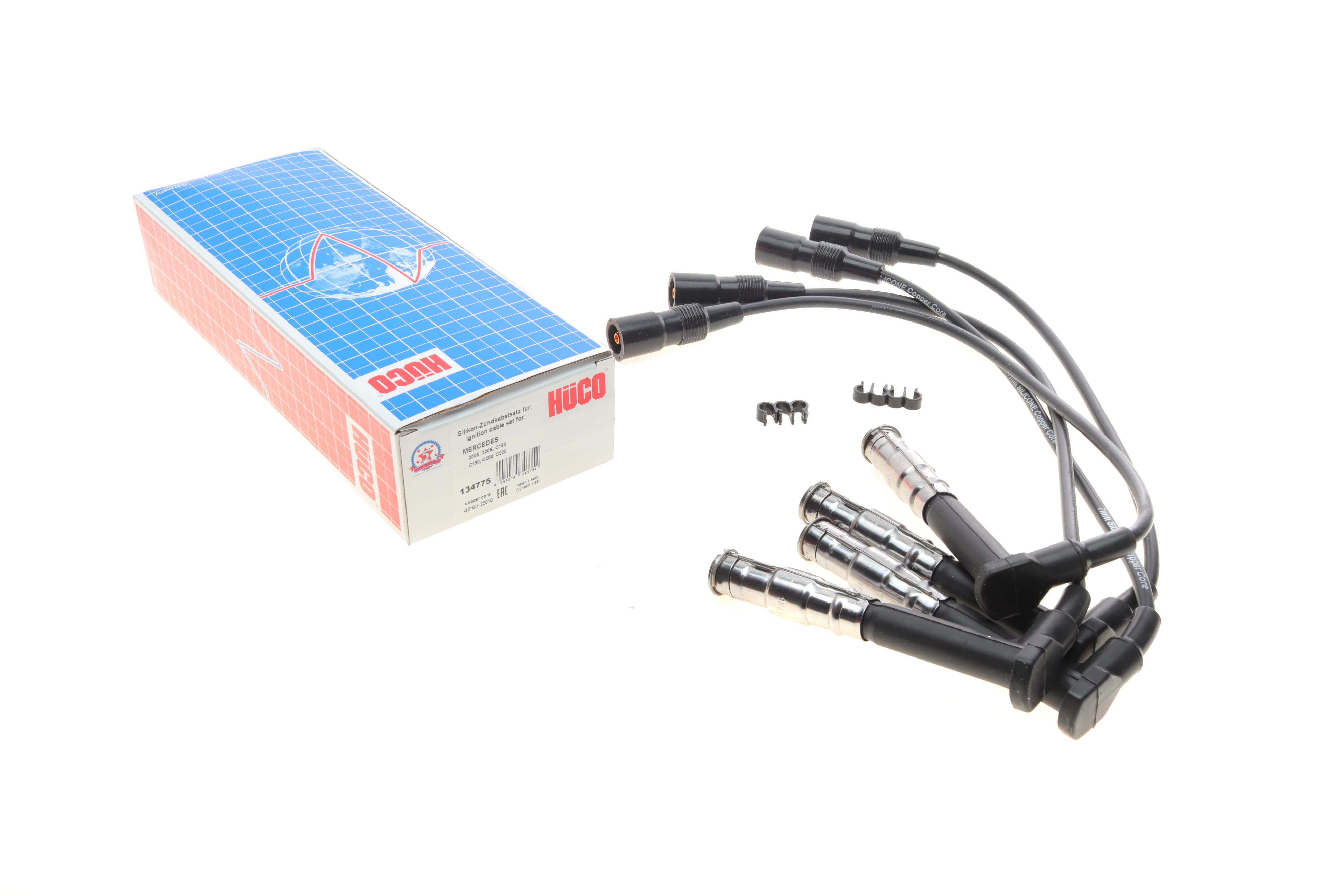 Проводи запалювання MB C-class (W202)/E-class (W124) 92-00 (к-кт) (HÜCO)