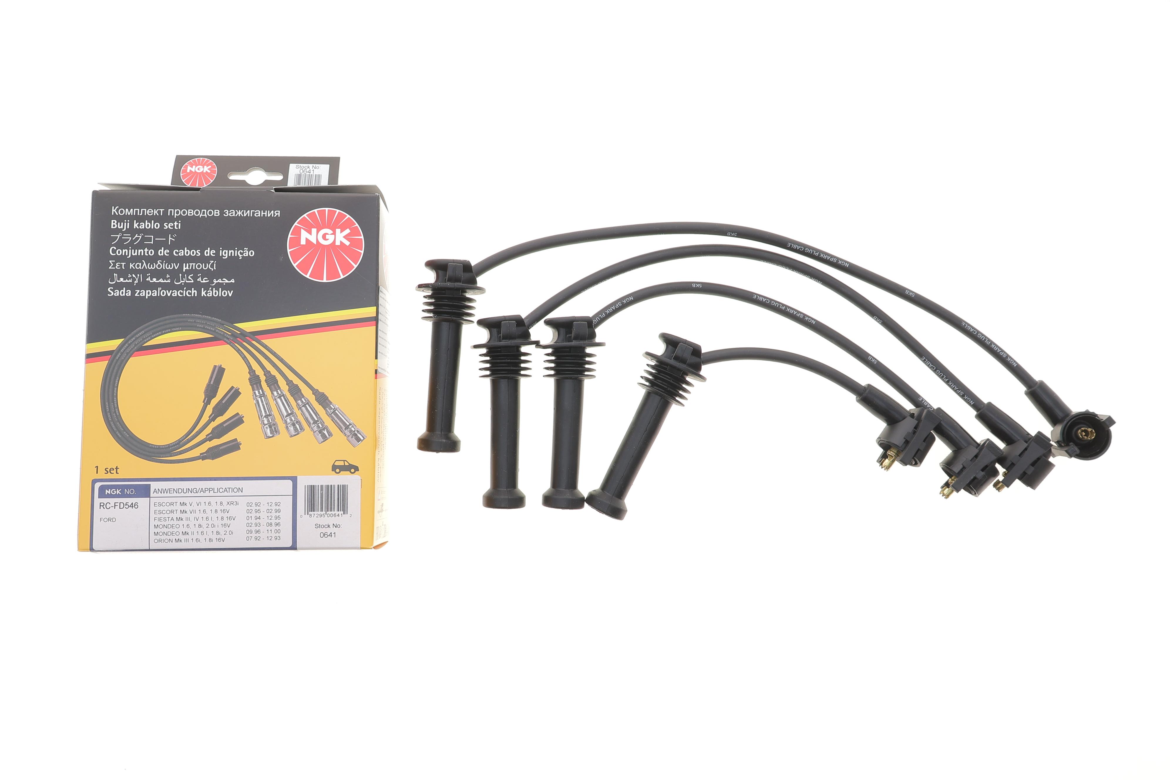 Проводи запалювання (к-кт) Ford Mondeo 1.6-2.0i 16V 93- (RC-FD546)