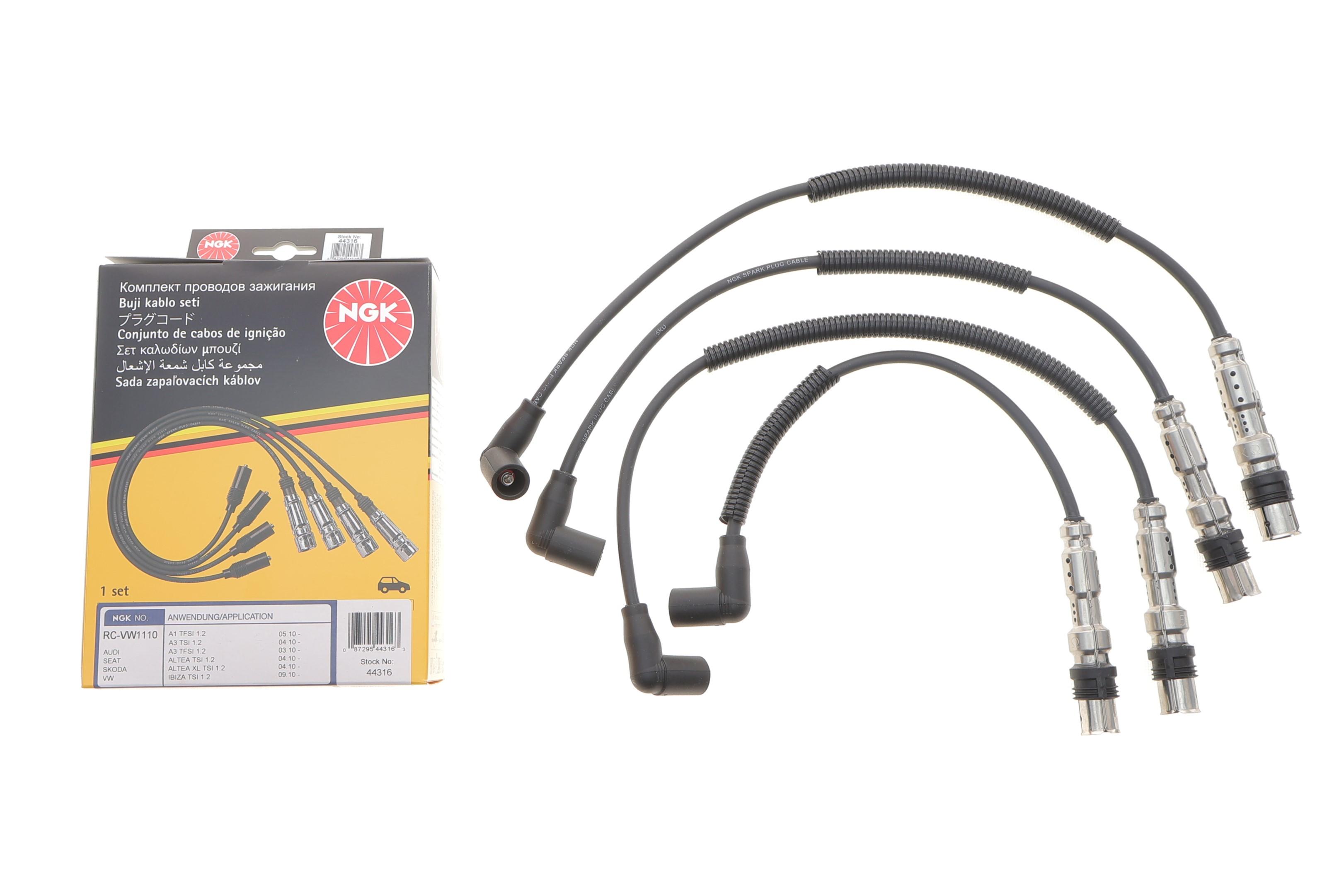 Проводи запалювання (к-кт) VW Caddy 1.2TSI 08- (RC-VW1110)