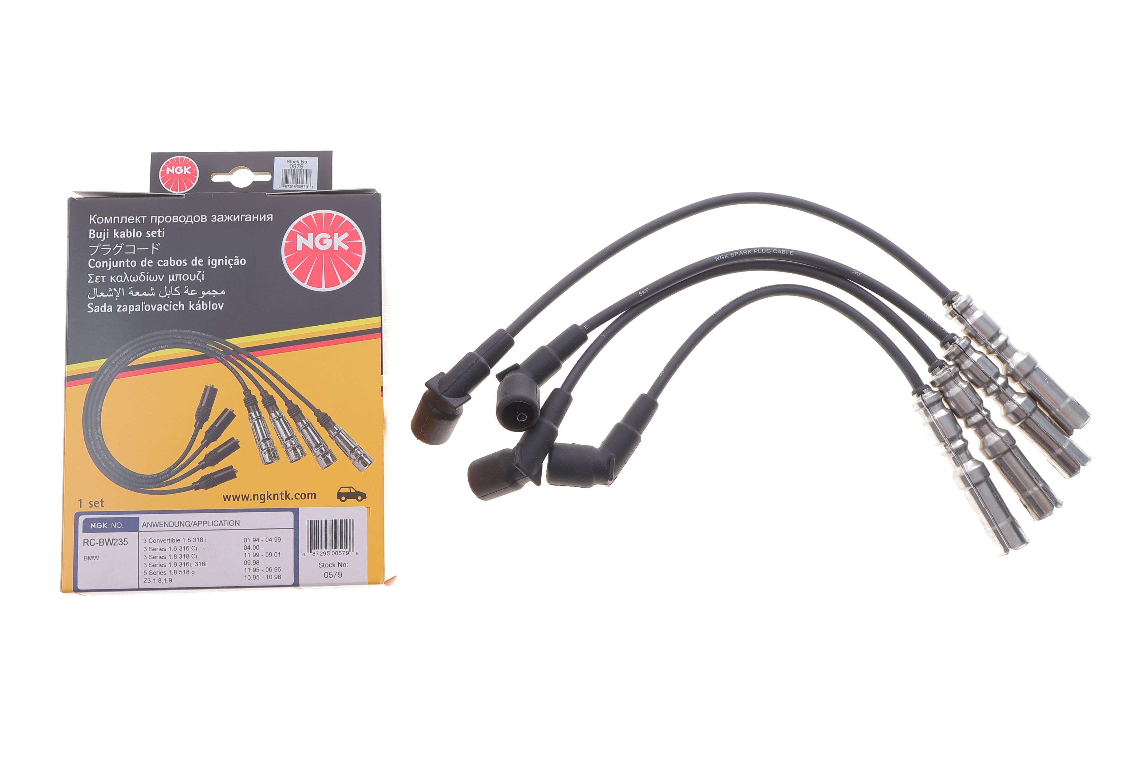 Проводи запалювання (к-кт) BMW 3 (E46) 1.6-1.8 97-05/5 (E34) 1.8 94-95 M43 B18 (RC-BW235)