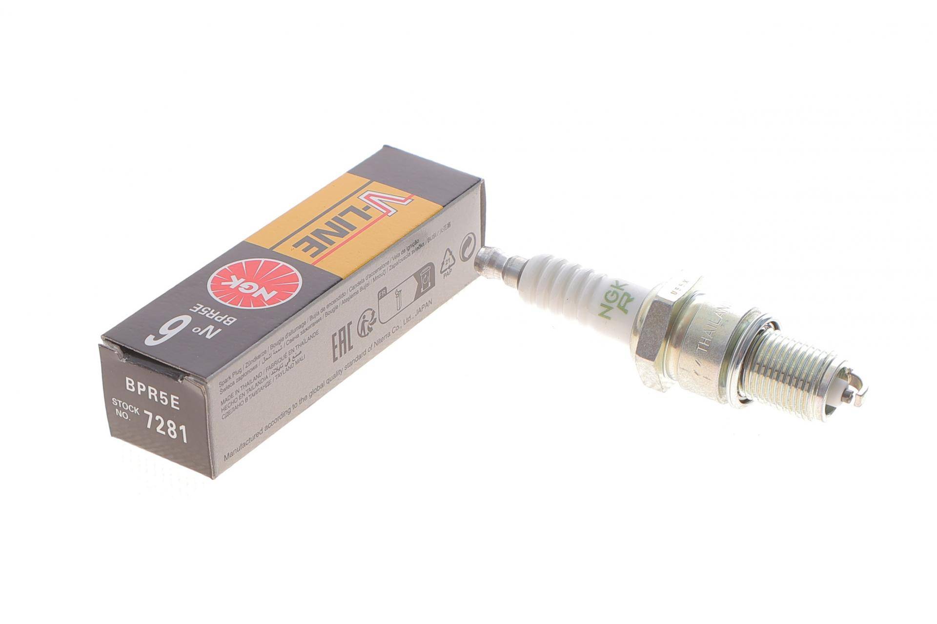 Свічка запалювання Chrysler/Dacia/Daewoo/Fiat/Honda/Mazda/Mitsubishi/Opel/Renault/Toyota (V-Line 6) (BPR5E)