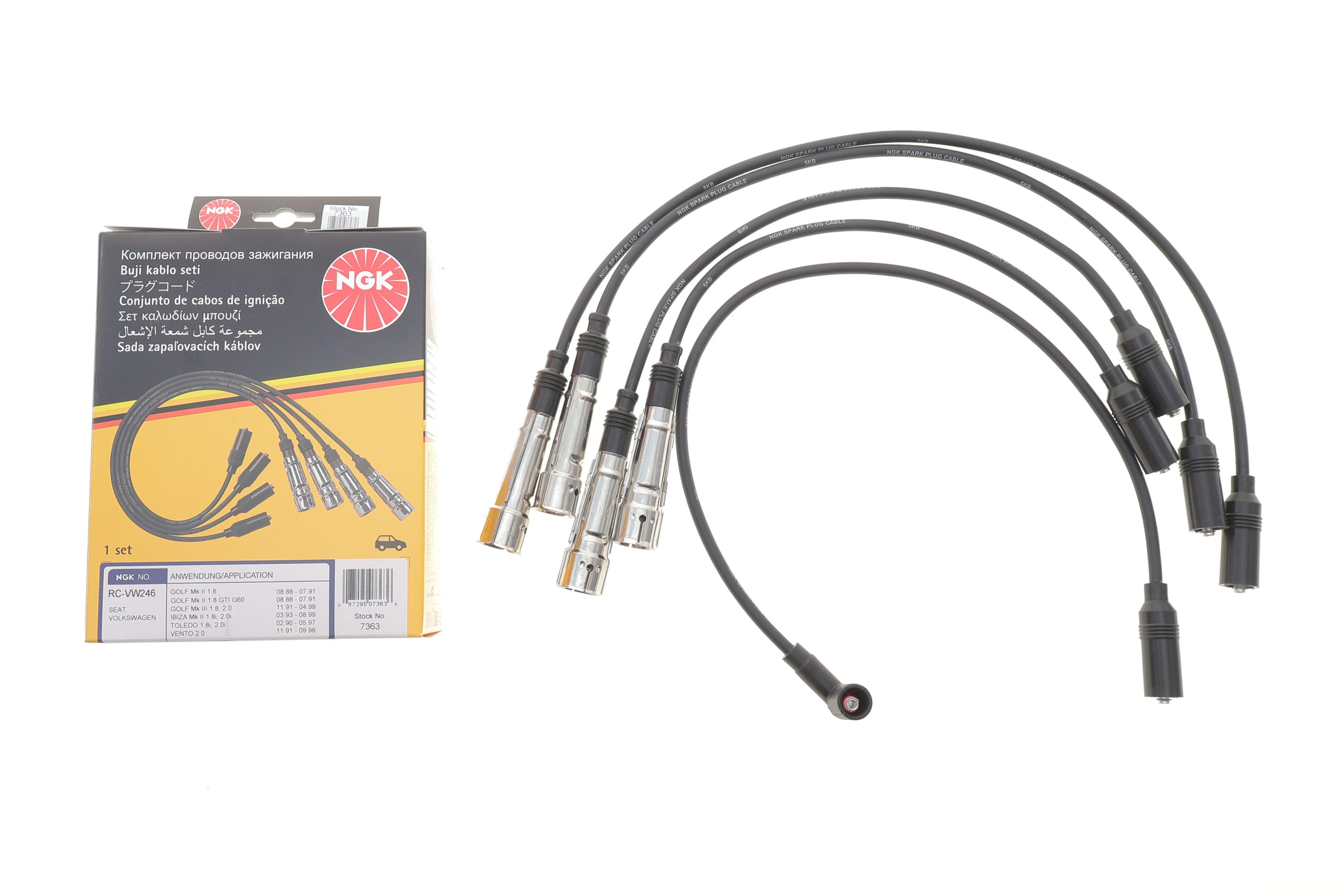Проводи запалювання (к-кт) VW Golf II/III 1.8/1.4 91-/Skoda Octavia 1.6 96- (RC-VW246)