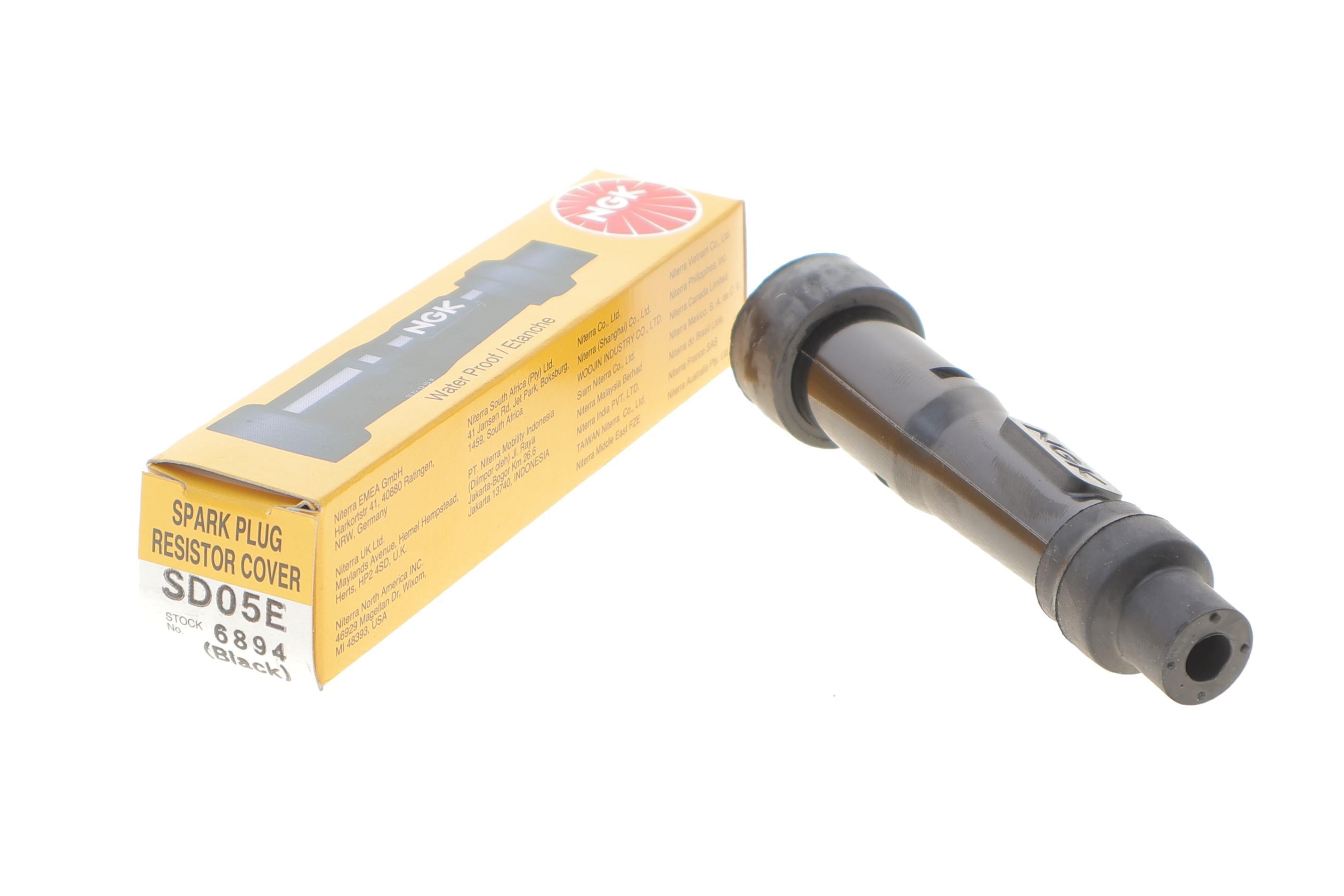 Наконечник свічки запалювання (чорний) (180°/10/12mm) (SD05E)