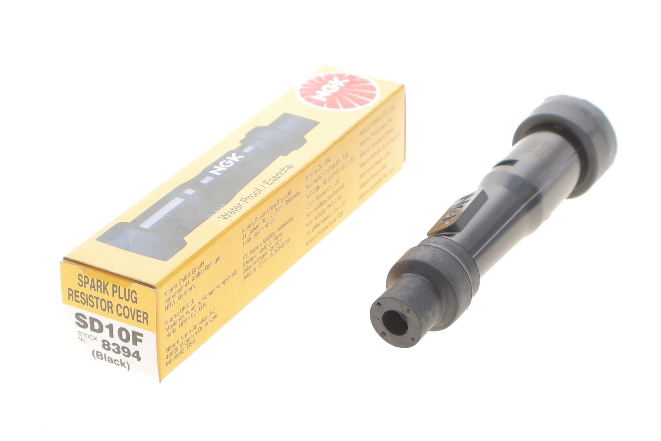 Наконечник свічки запалювання (чорний) (180°/10/12mm) (SD10F)