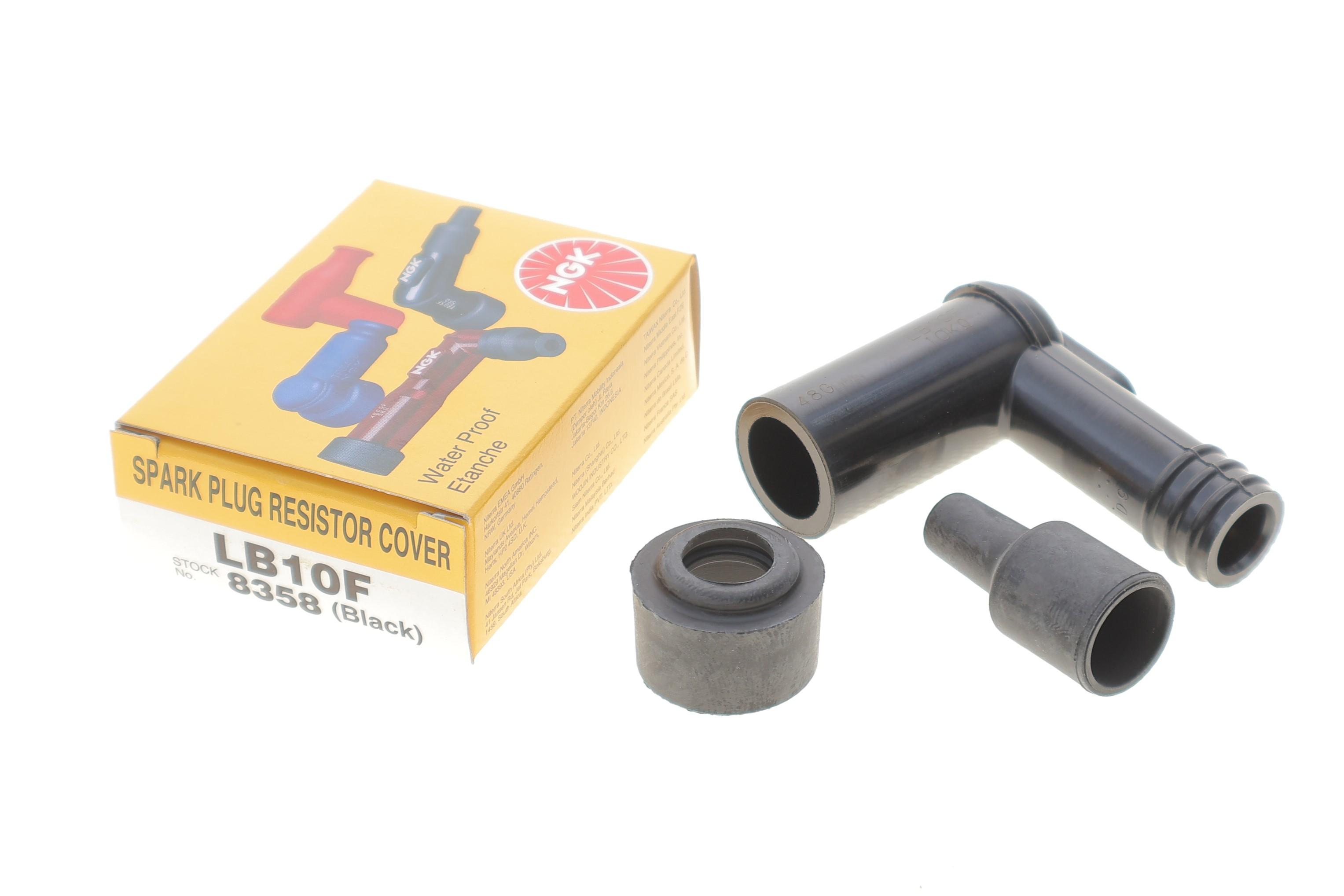 Наконечник свічки запалювання (чорний) (90°/14mm) (LB10F)