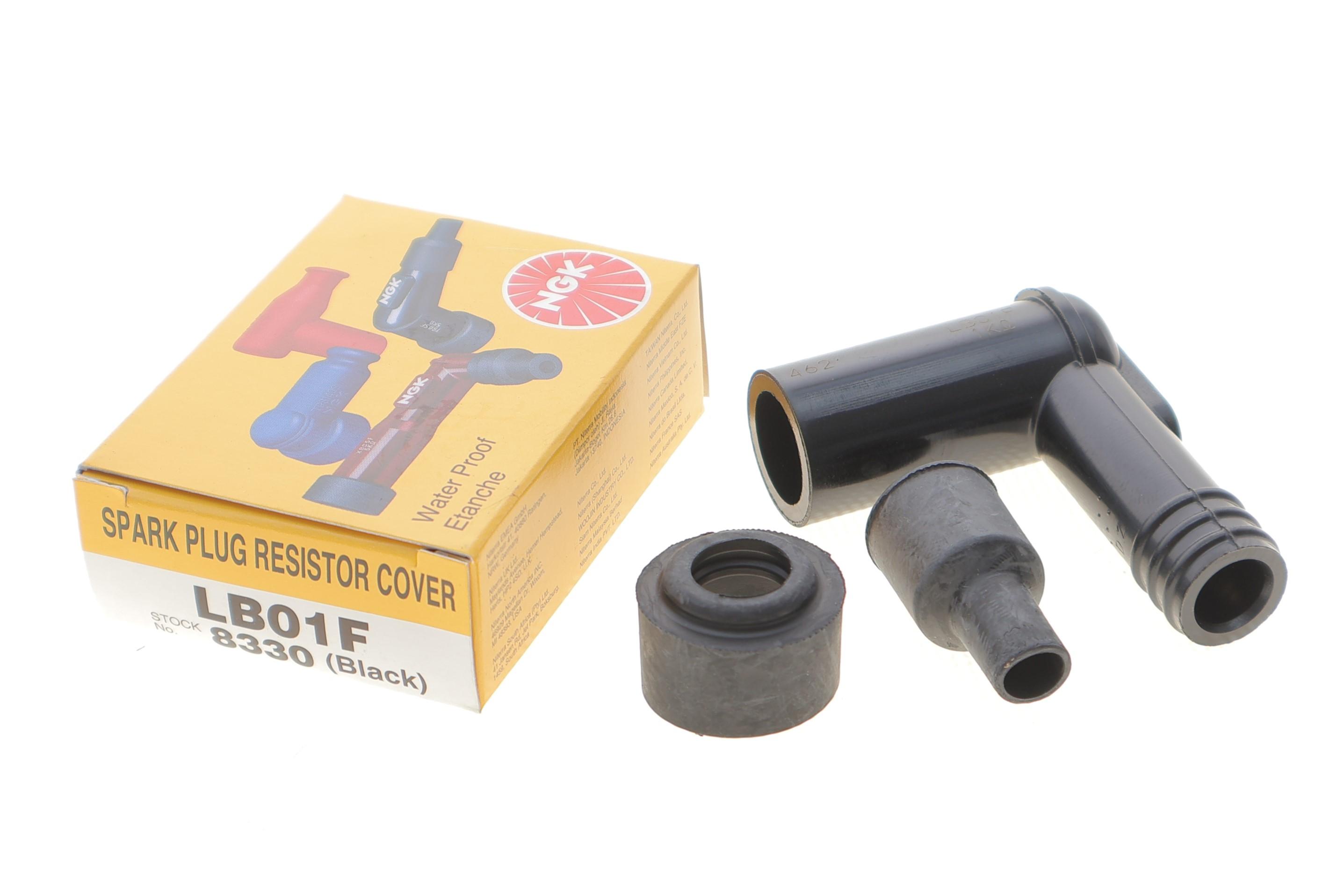 Наконечник свічки запалювання (чорний) (90°/14mm) (LB01F)