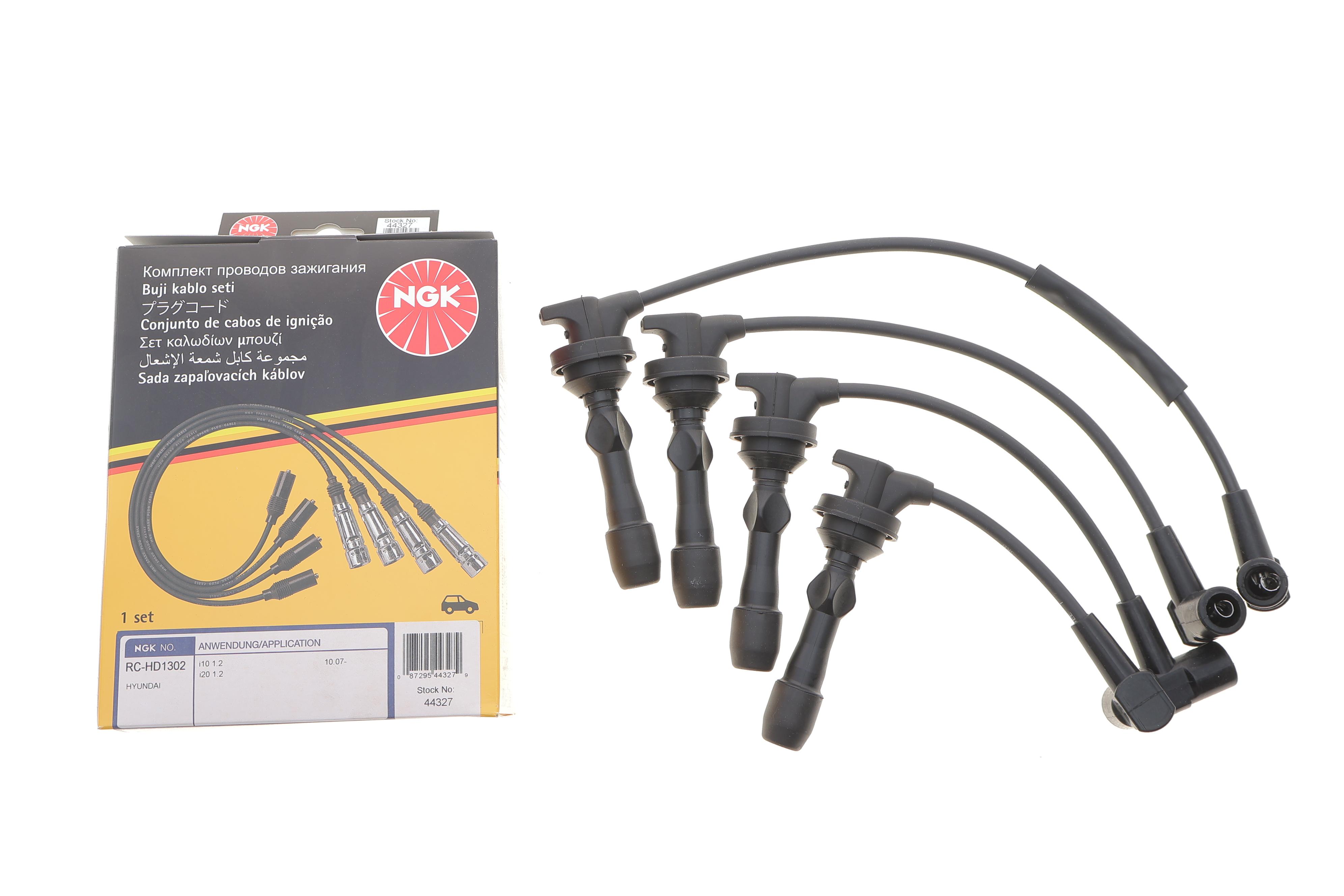 Проводи запалювання (к-кт) Hyundai i10/i20 1.2 08-15/Kia Rio III 1.25 CVVT 11-17 (RC-HD1302)