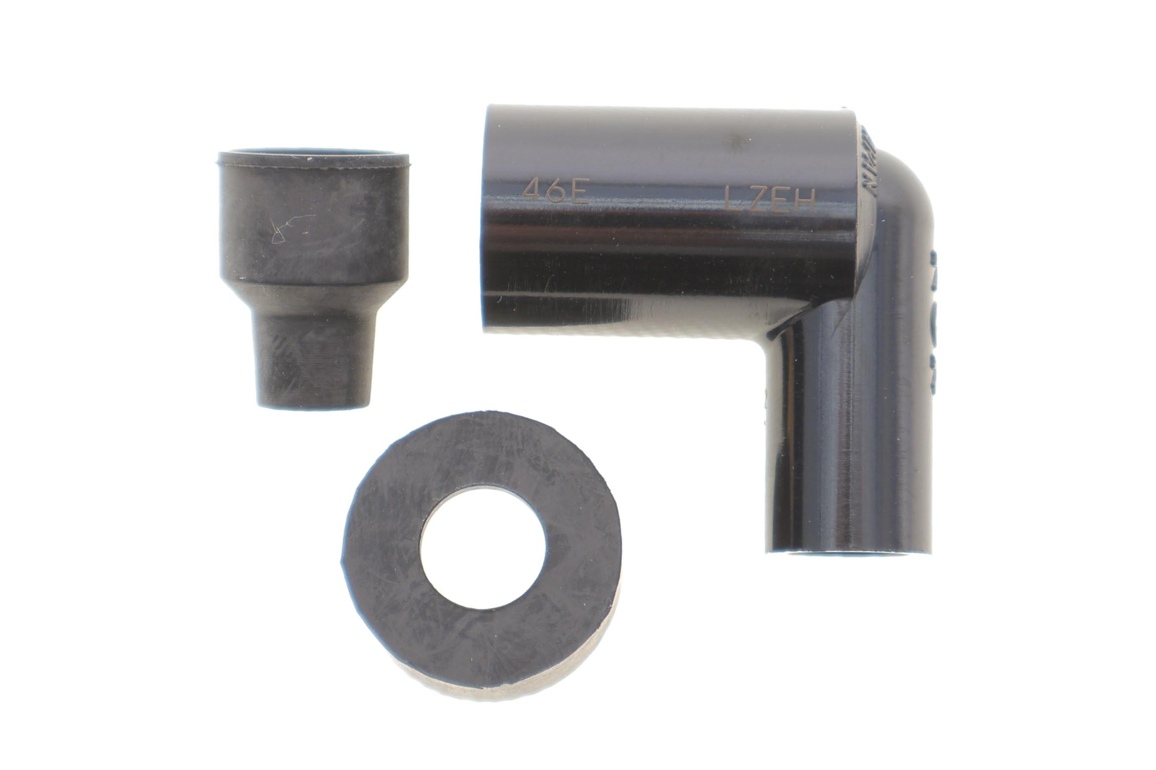 Наконечник свічки запалювання (чорний) (90°/10/12/14mm) (LZEH)