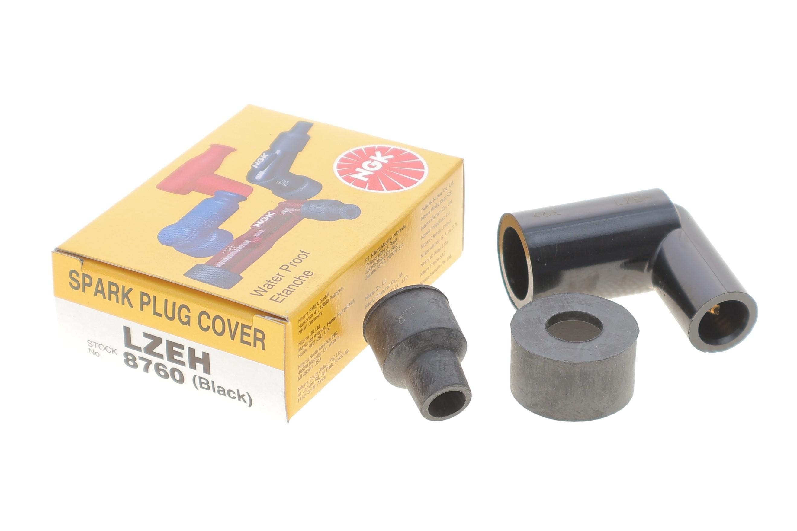 Наконечник свічки запалювання (чорний) (90°/10/12/14mm) (LZEH)