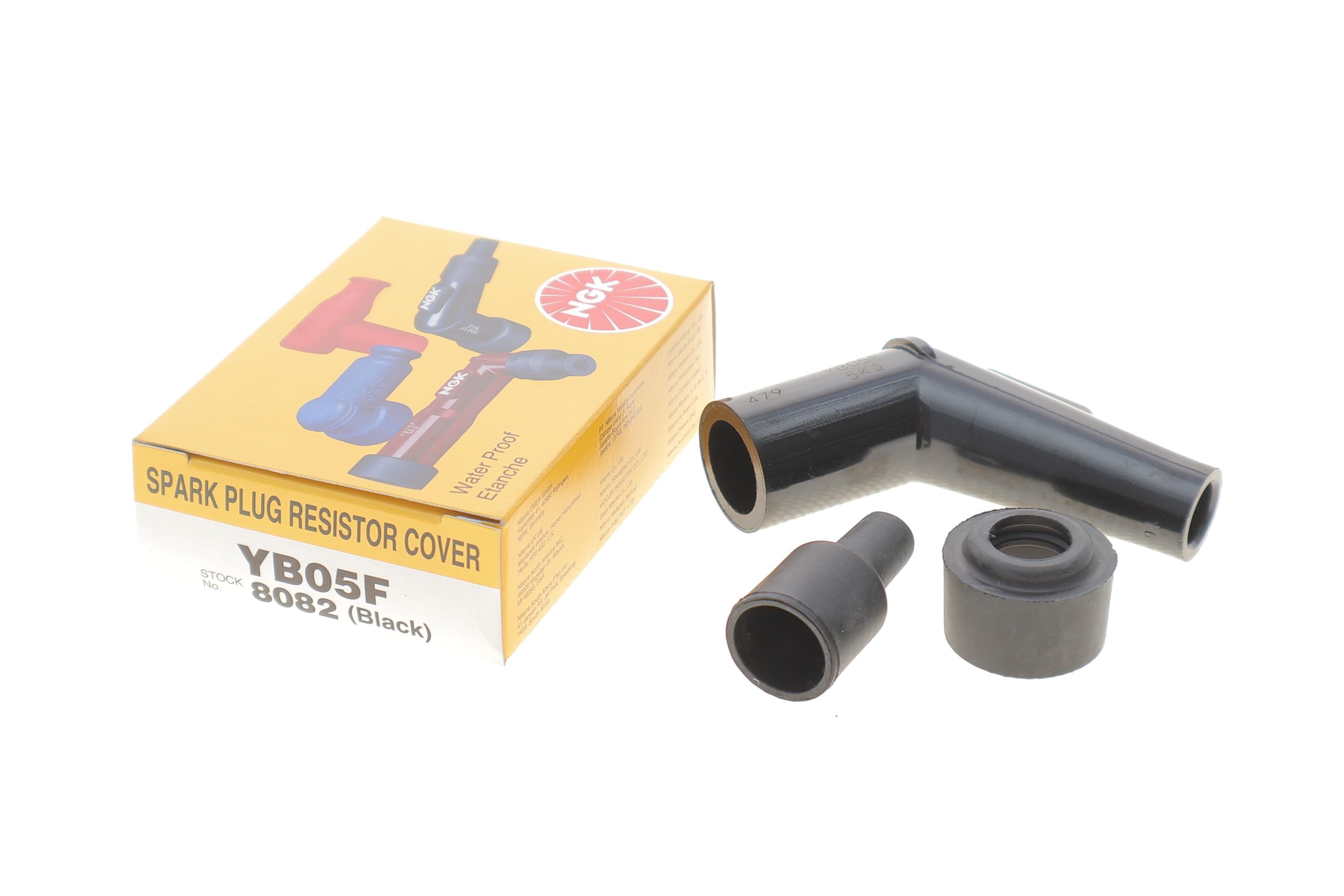 Наконечник свічки запалювання (чорний) (120°/14mm) (YB05F)