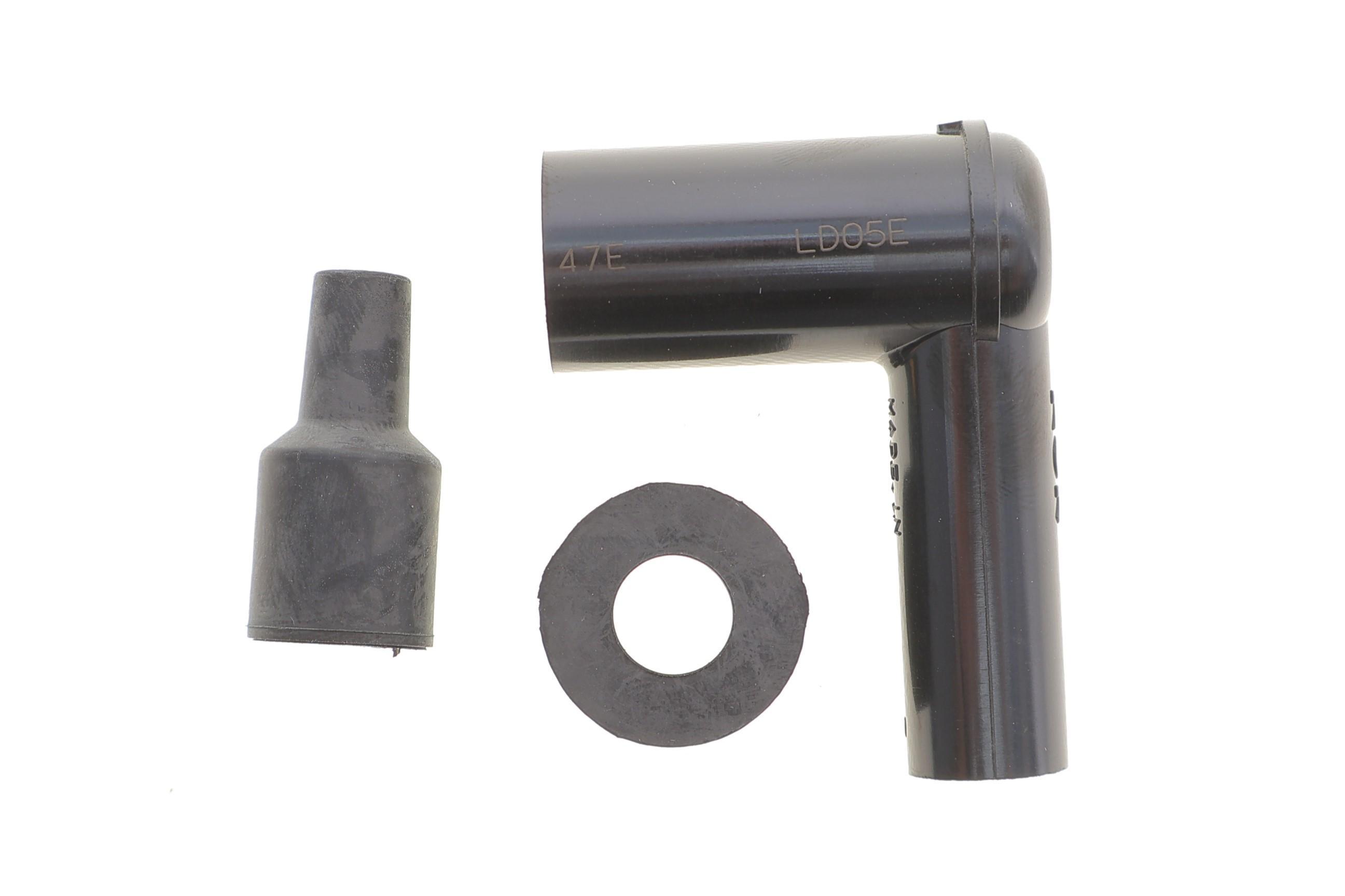 Наконечник свічки запалювання (чорний) (90°/10/12mm) (LD05E)