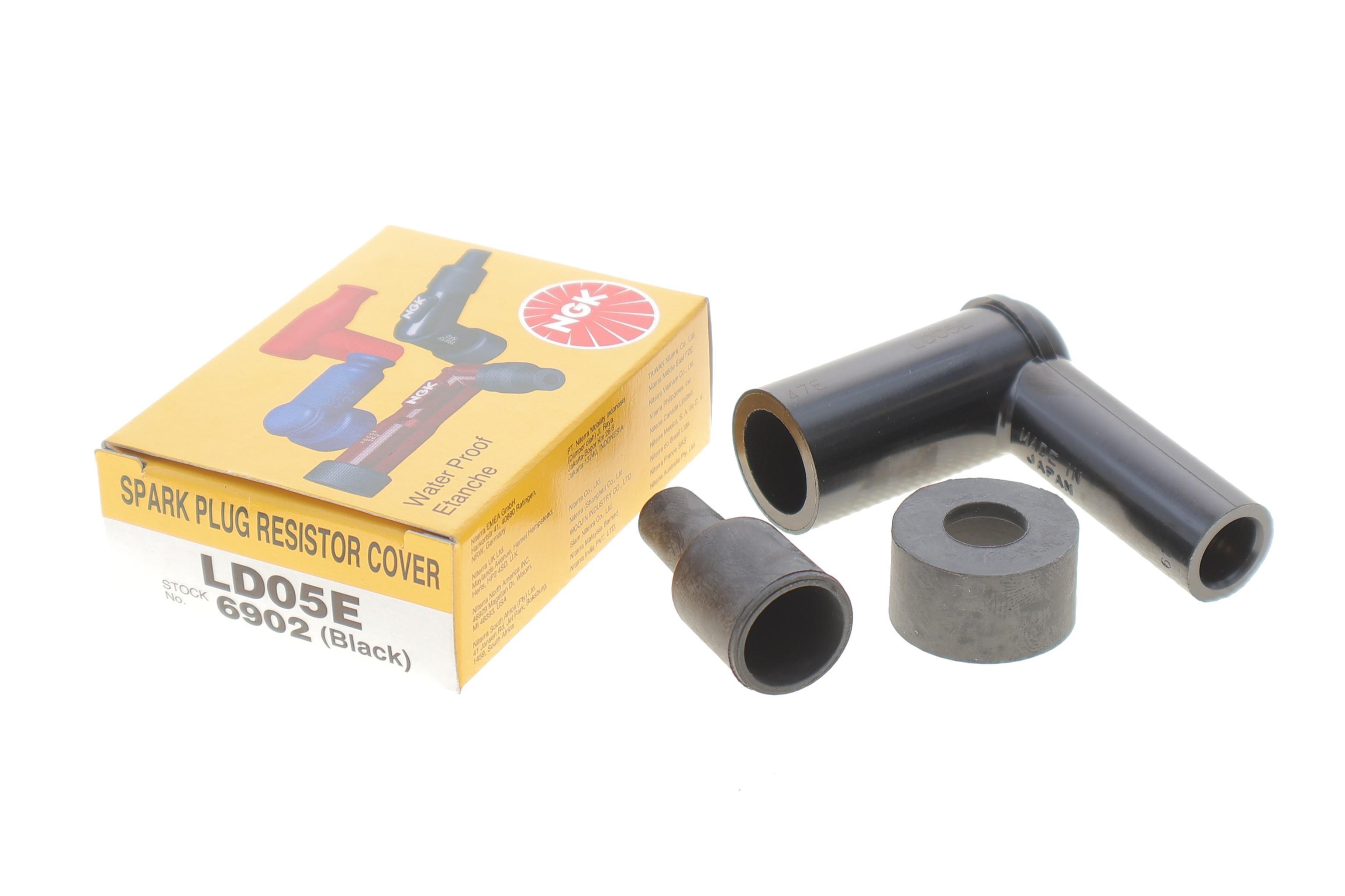 Наконечник свічки запалювання (чорний) (90°/10/12mm) (LD05E)
