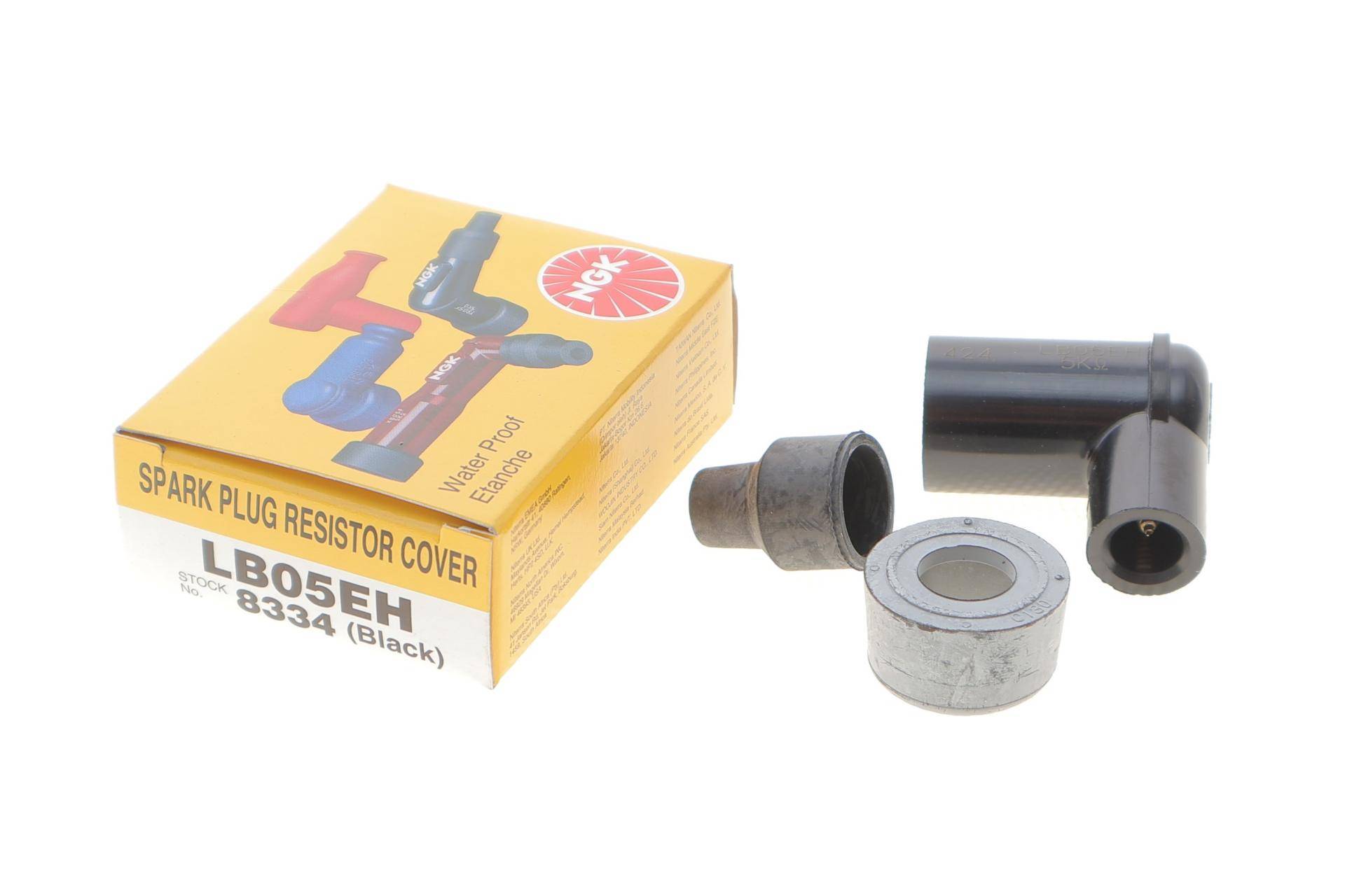 Наконечник свічки запалювання (чорний) (90°/14mm) (LB05EH)