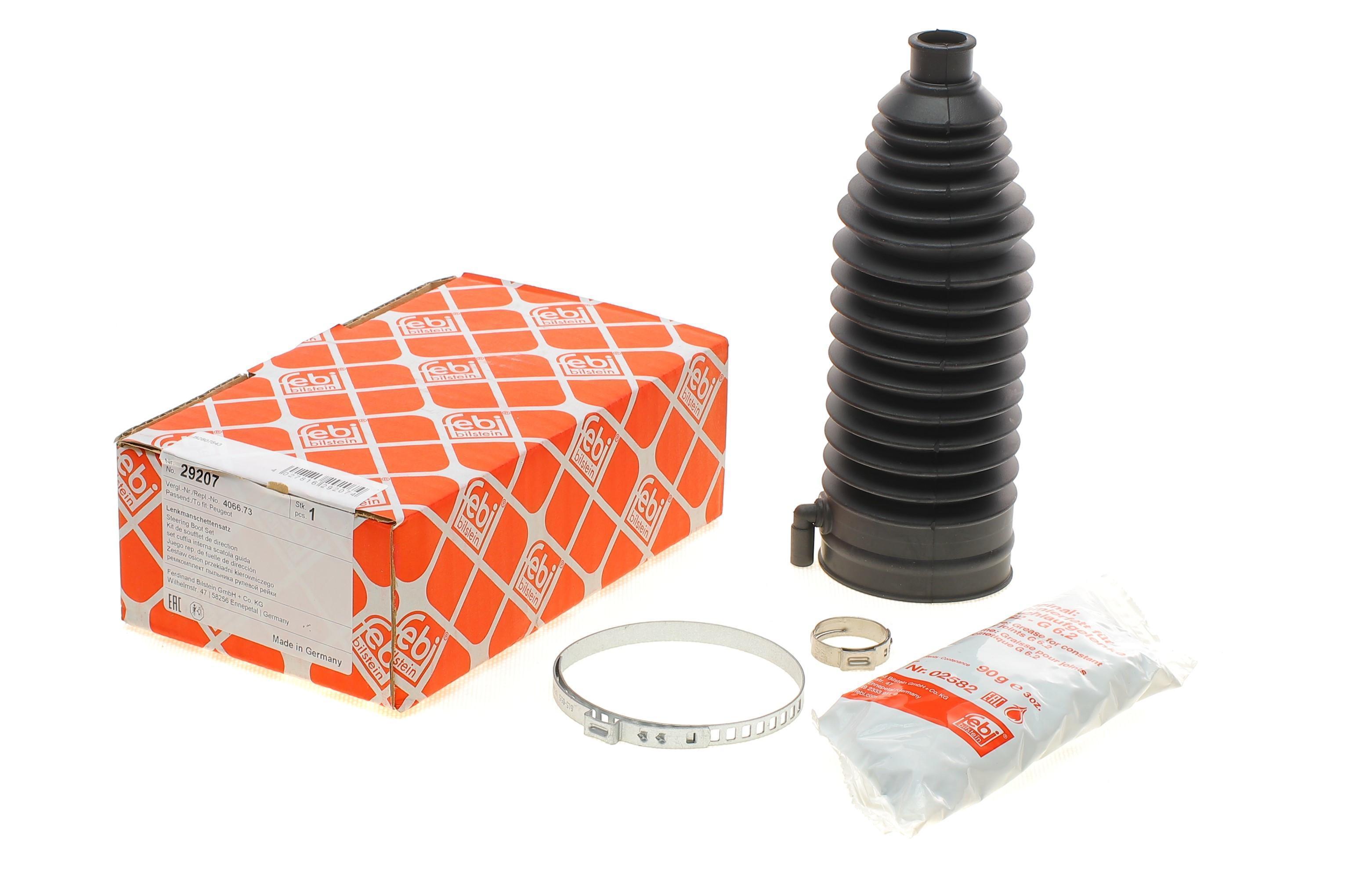 Пильник рейки рульової Citroen C4/Peugeot 308/3008 04- (16x59x187mm) (к-кт)