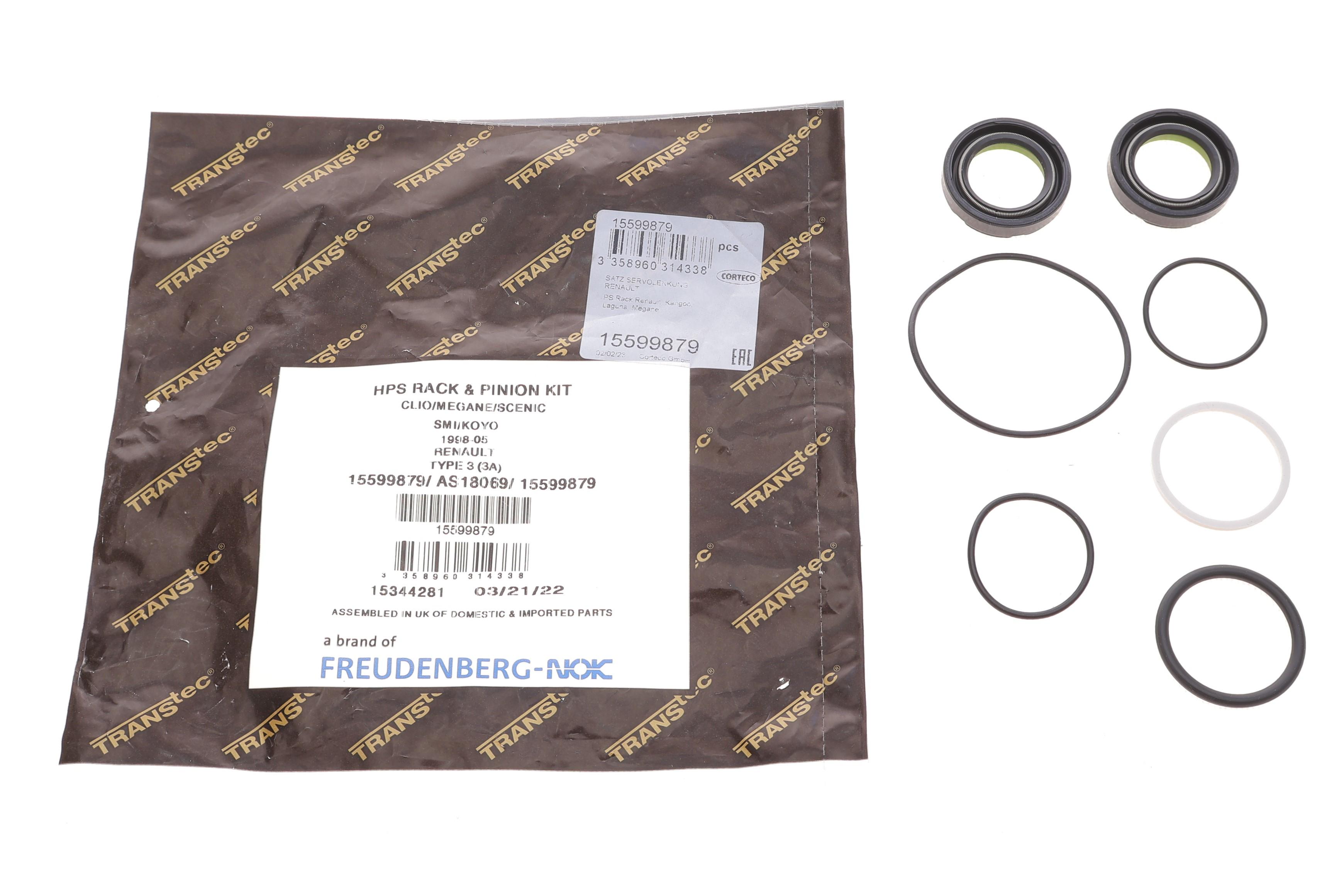 Ремкомплект рейки рульової Renault Kangoo/Laguna/Megane 96-