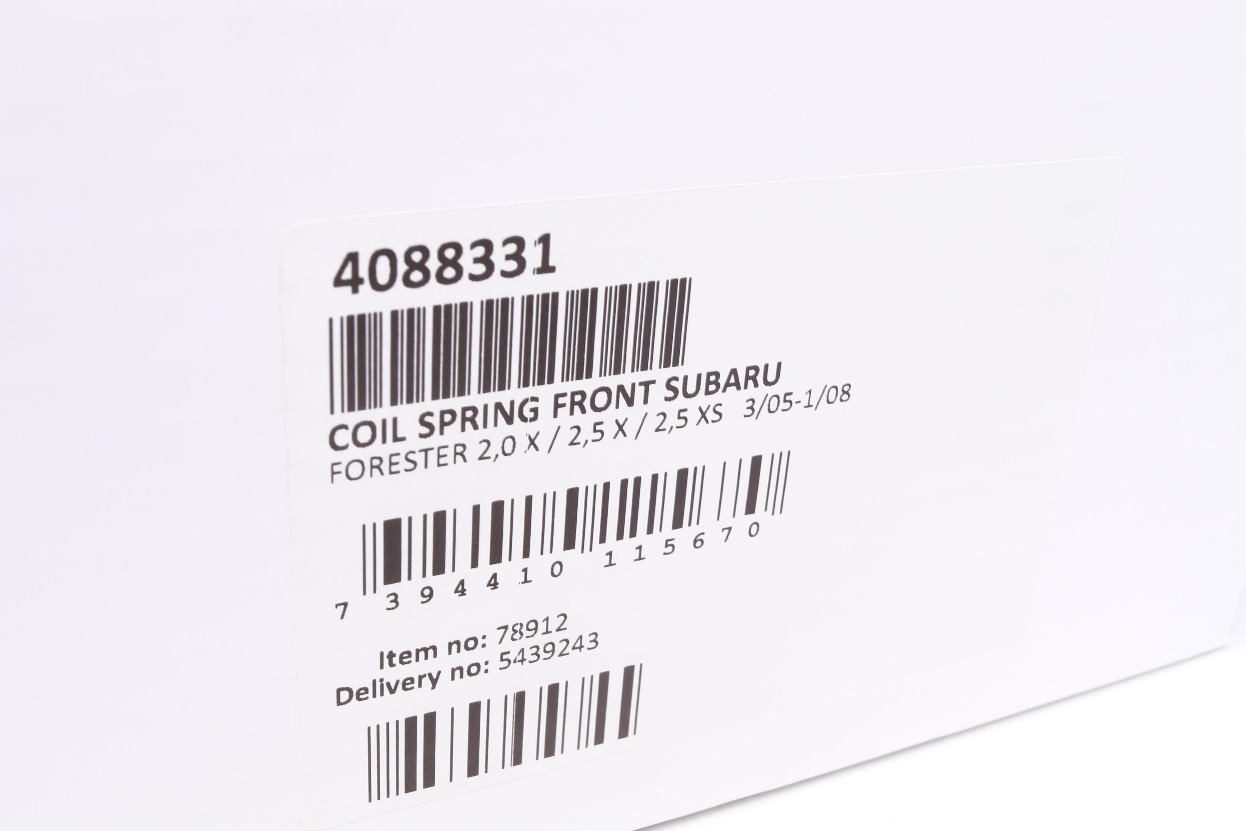 Пружина (передня) Subaru Forester 2.0AWD/2.0X AWD/2.5AWD 05-08 (SUV) (крім осн:Hunter)