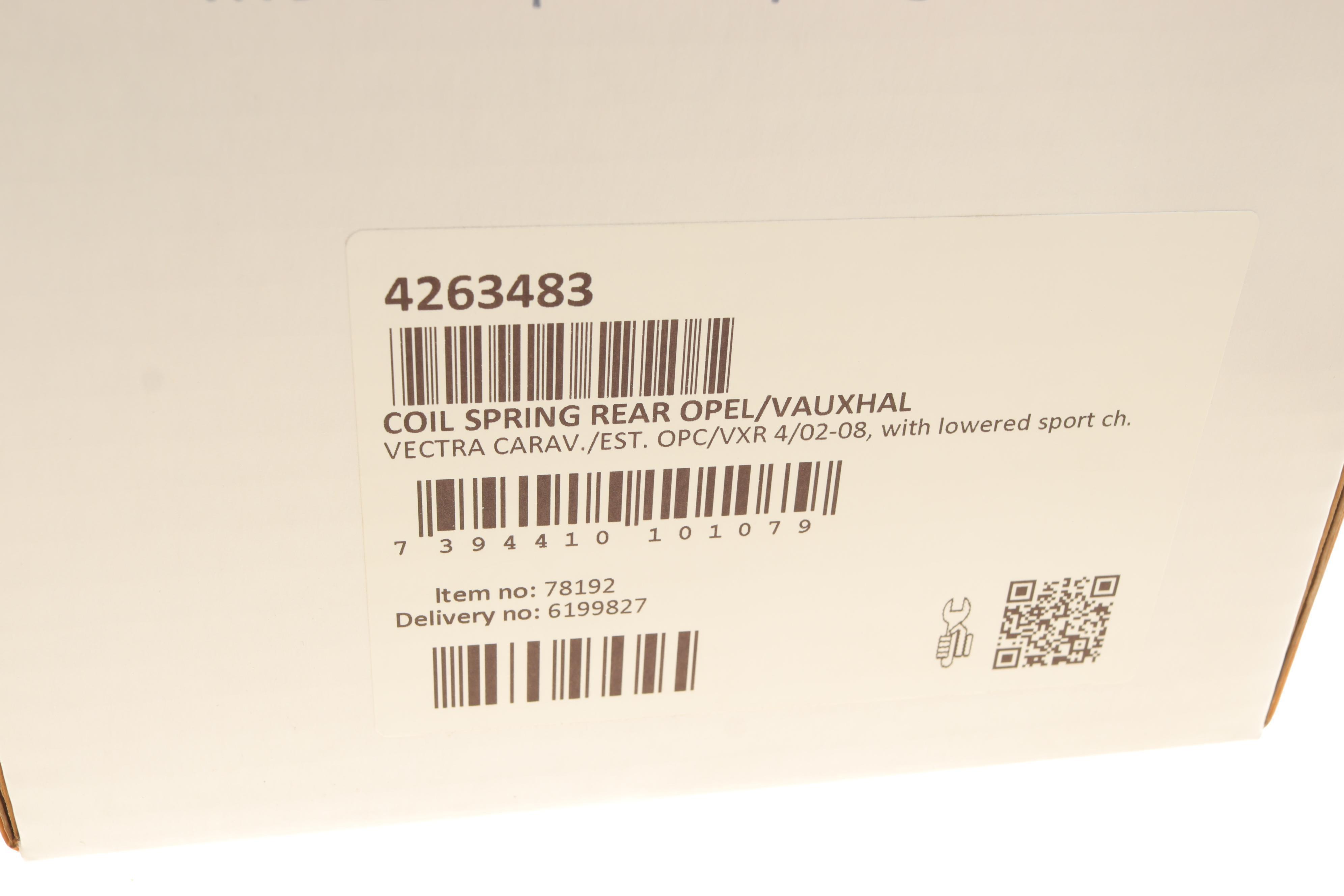 Пружина (задня) Opel Vectra C 1.8/1.9CDTI/2.0-2.2DTI/2.8 V6 03-08 (універсал) (з пост.d) (з низ.ход.ч.)