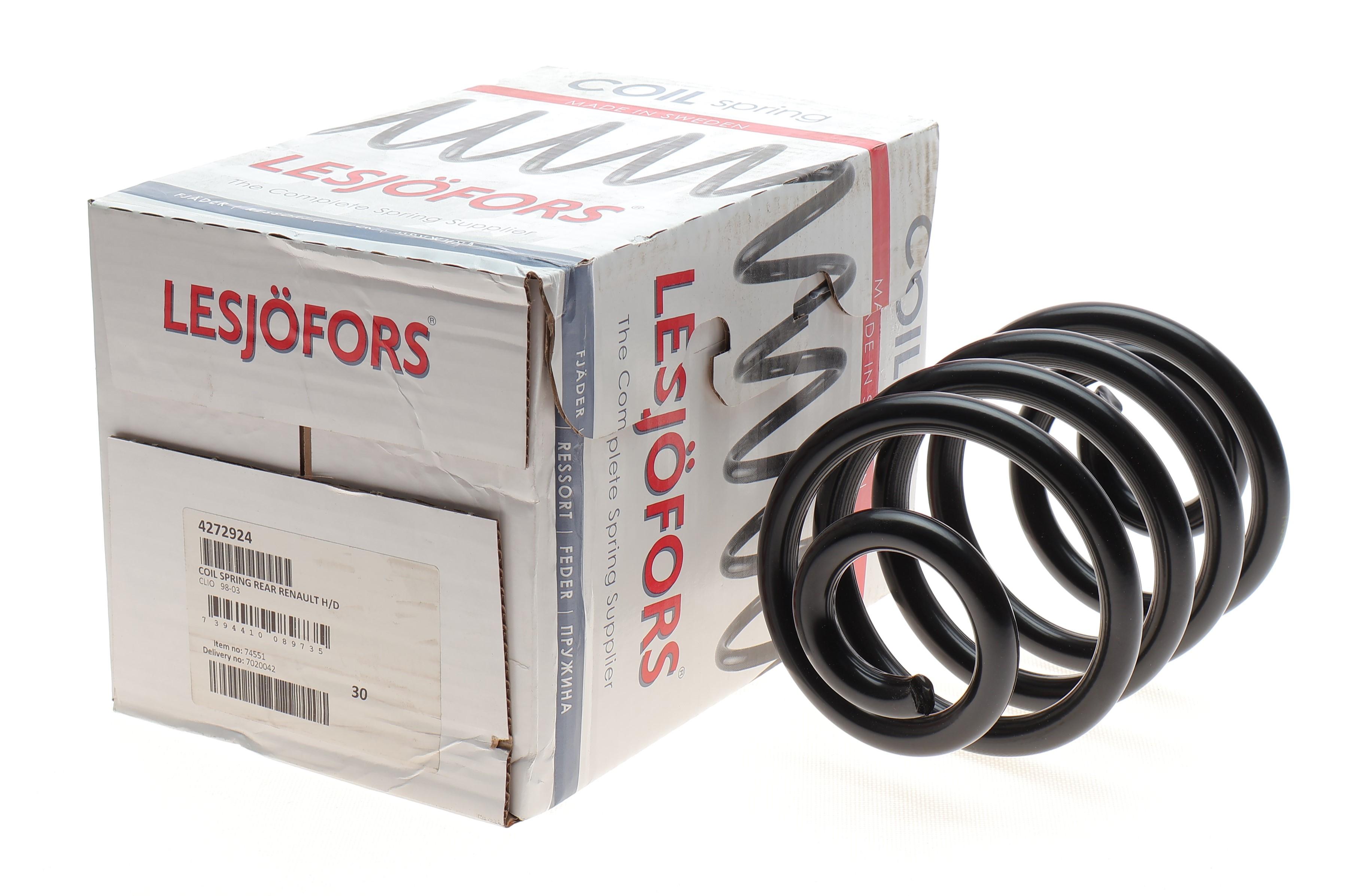 Пружина (задня) Renault Clio II 1.2-2.0/1.5dCi/1.9D/dTi 98- (фургон/накл.з.ч) (з пост.діам.) (HD)