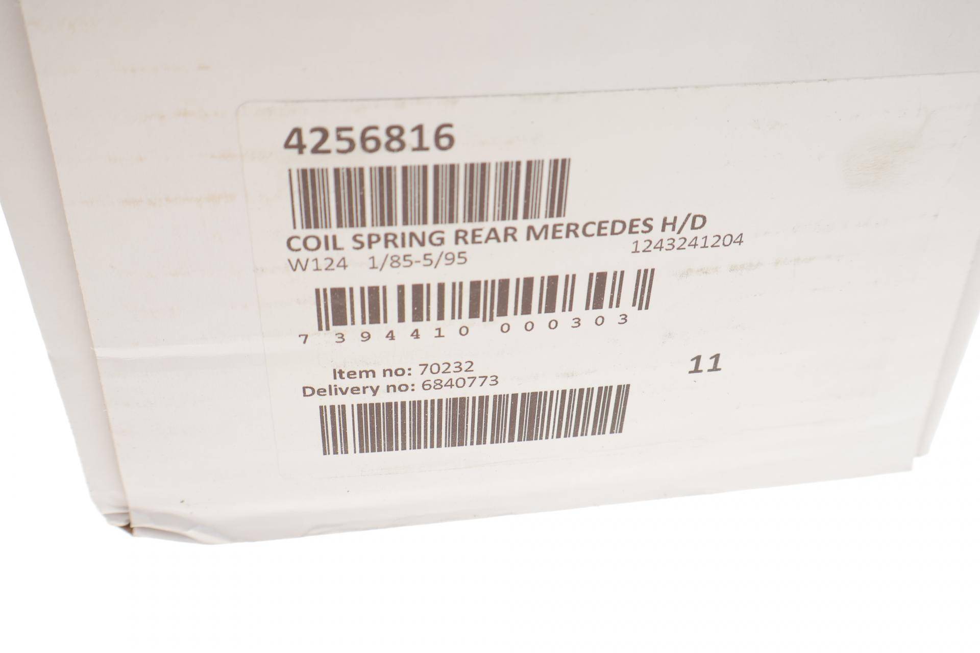 Пружина (задня) MB E-class (W124) E200-E320/E200D-E300D 84-97 (седан/купе) (без с-ми рег.дор.прос) (HD)