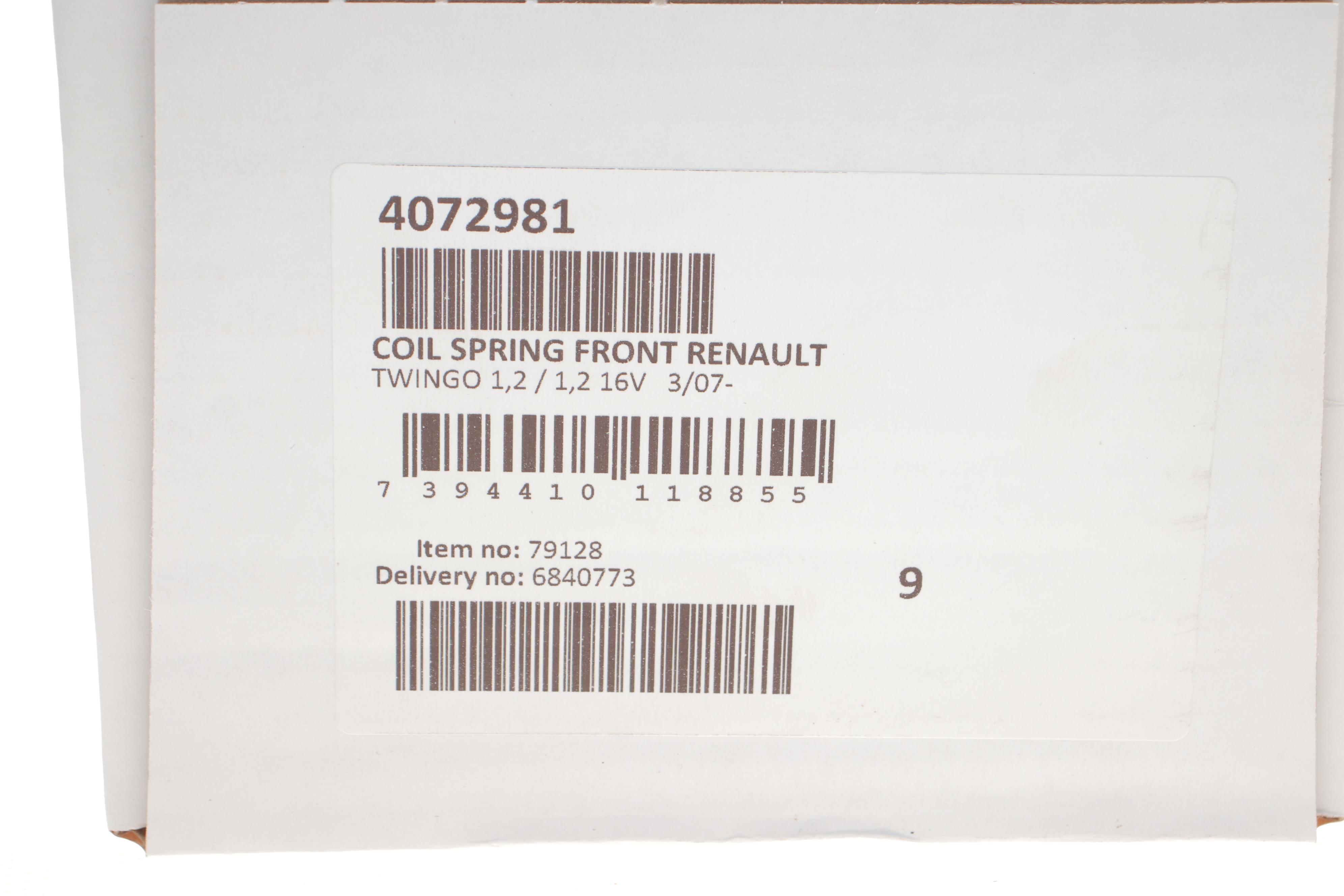 Пружина (передня) Renault Twingo II 1.2 16V 07-14 (хетчбек)