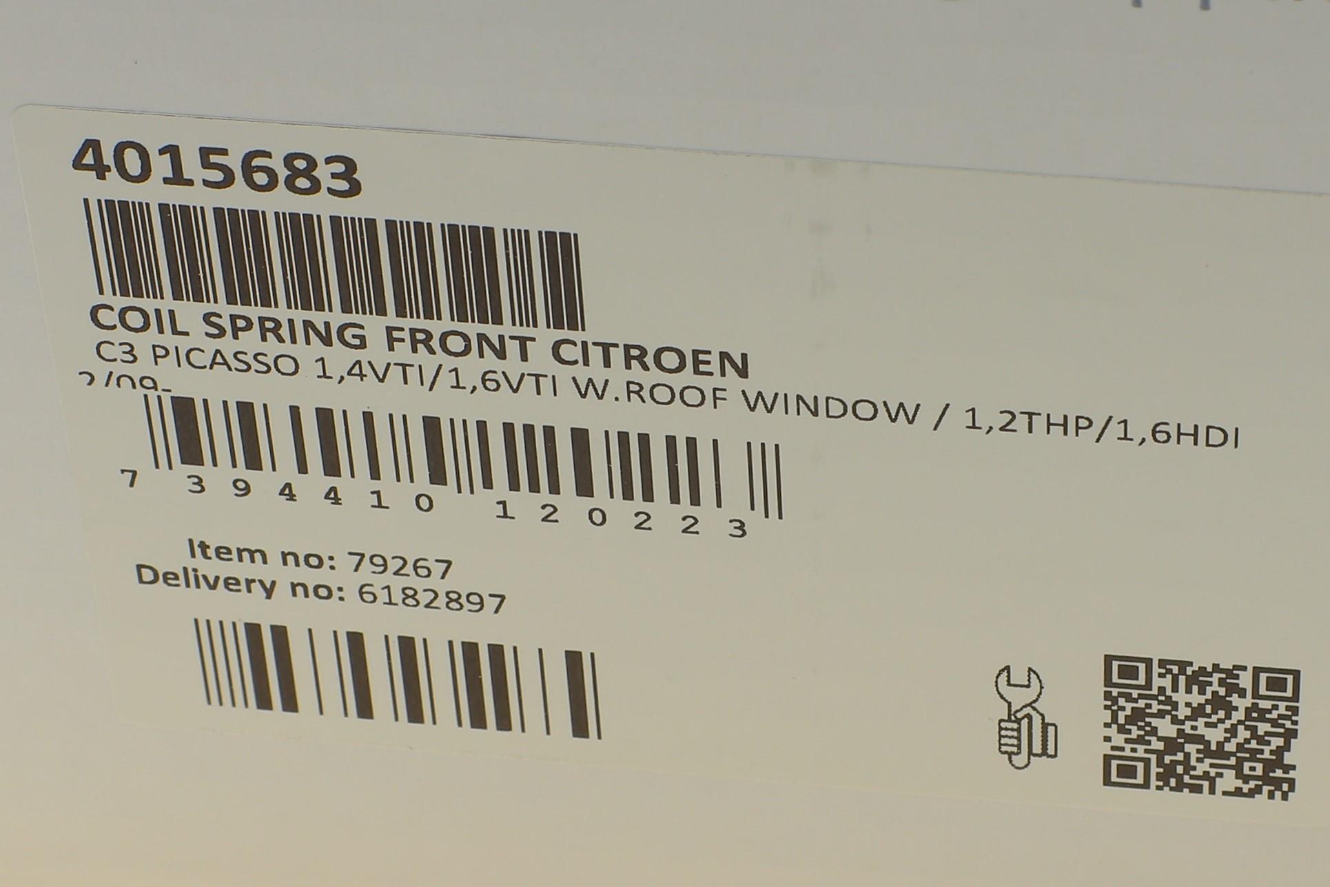 Пружина (передня) Citroen C3 Picasso 1.2THP/1.4VTi/1.6HDi 09- (вэн)