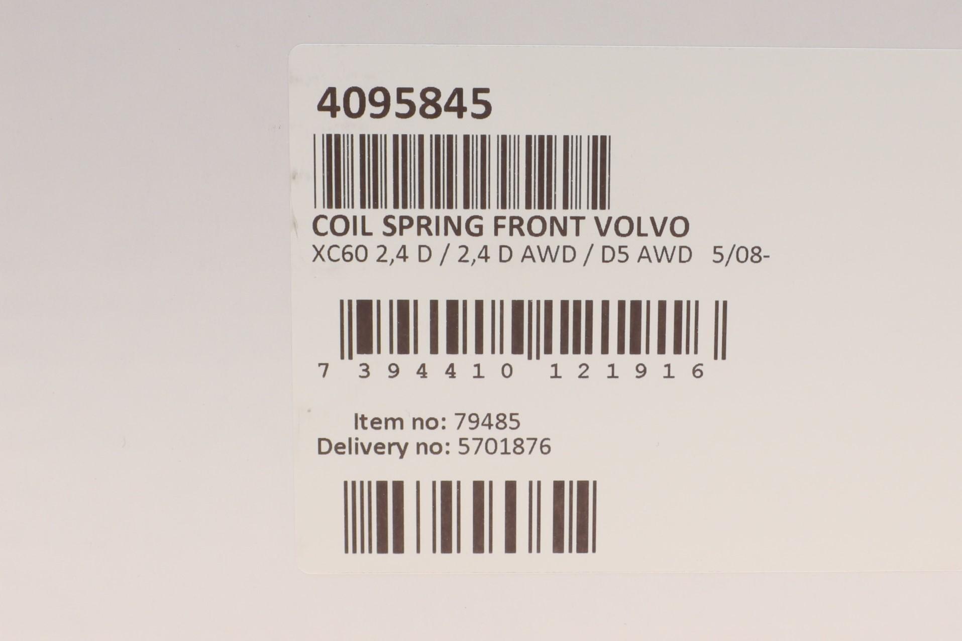 Пружина (передня) Volvo XC60 2.0 D3/D4/2.4D/D3/D4/D5 AWD/3.0 T6 AWD 08-17 (SUV)