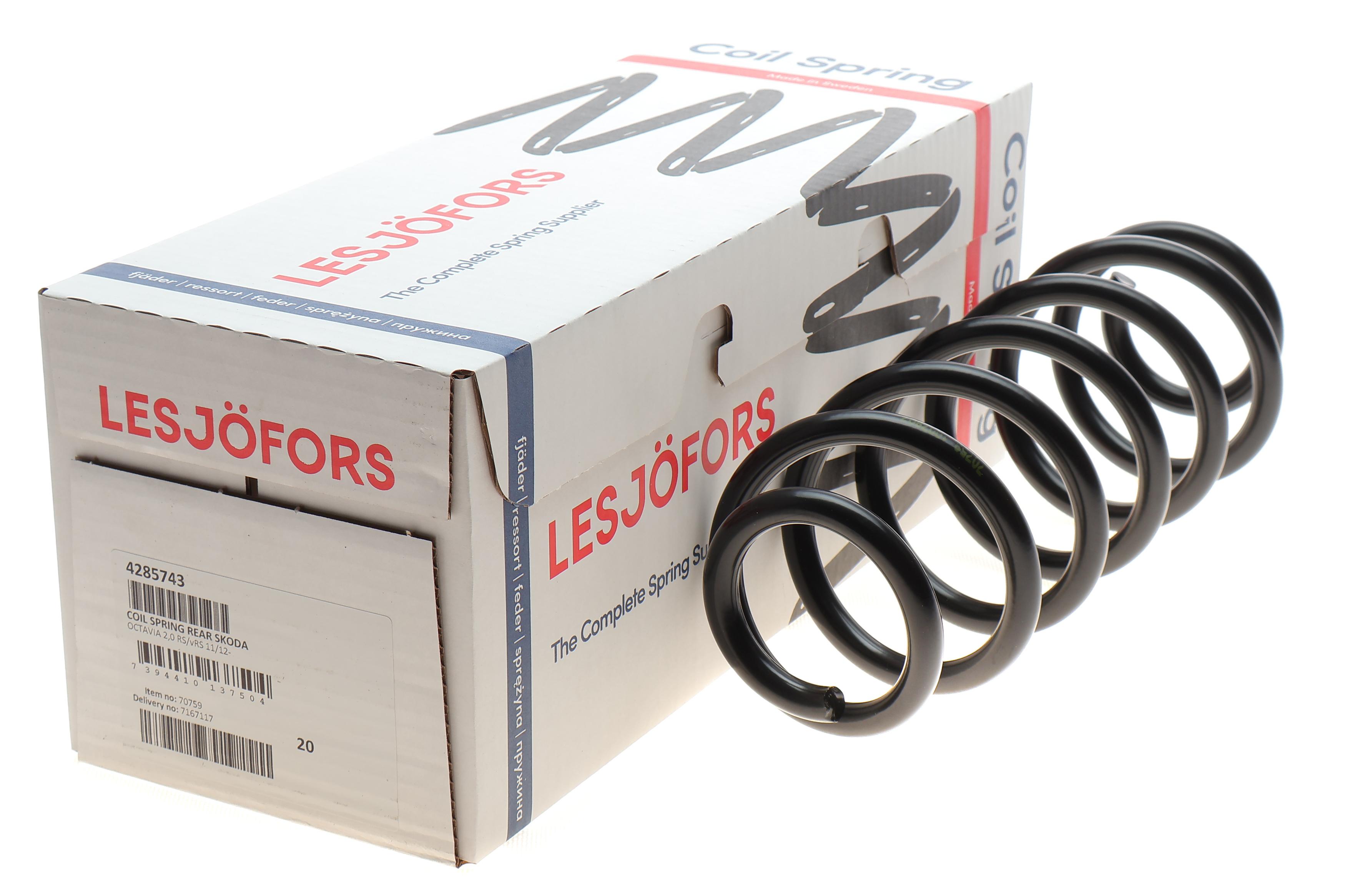 Пружина (задня) Skoda Octavia III 1.8 TSI/2.0 TSI RS/2.0 TDI RS 12- (хетчбек)