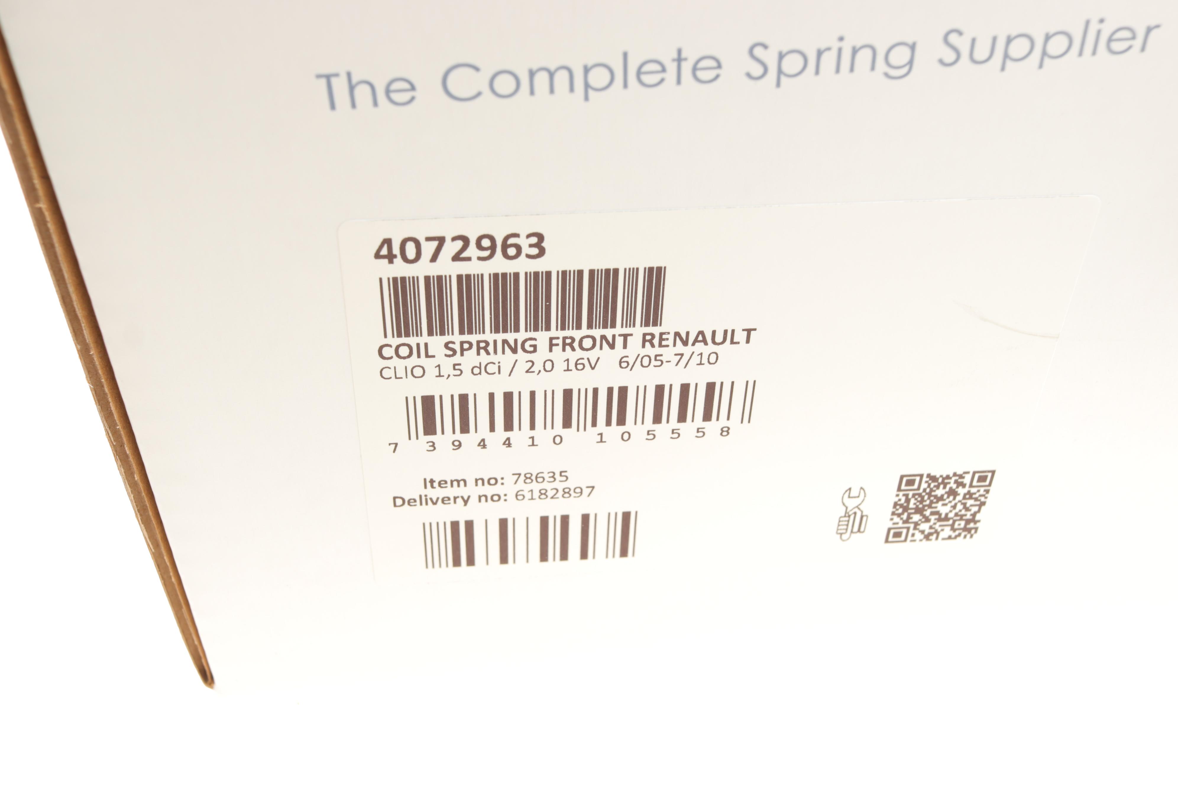 Пружина (передня) Renault Clio 1.5dCi/2.0 16V 05-10 (універсал/накл.зад.ч)