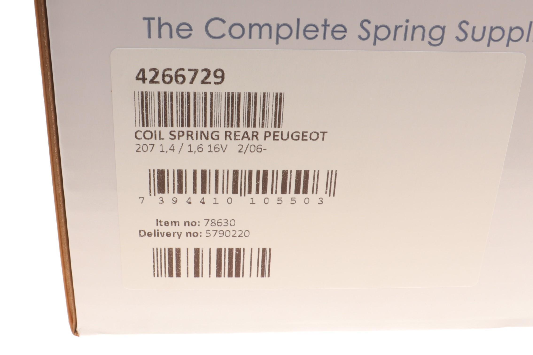 Пружина (задня) Peugeot 207 1.4/1.4 16V 06-15 (нах.зад.частина)