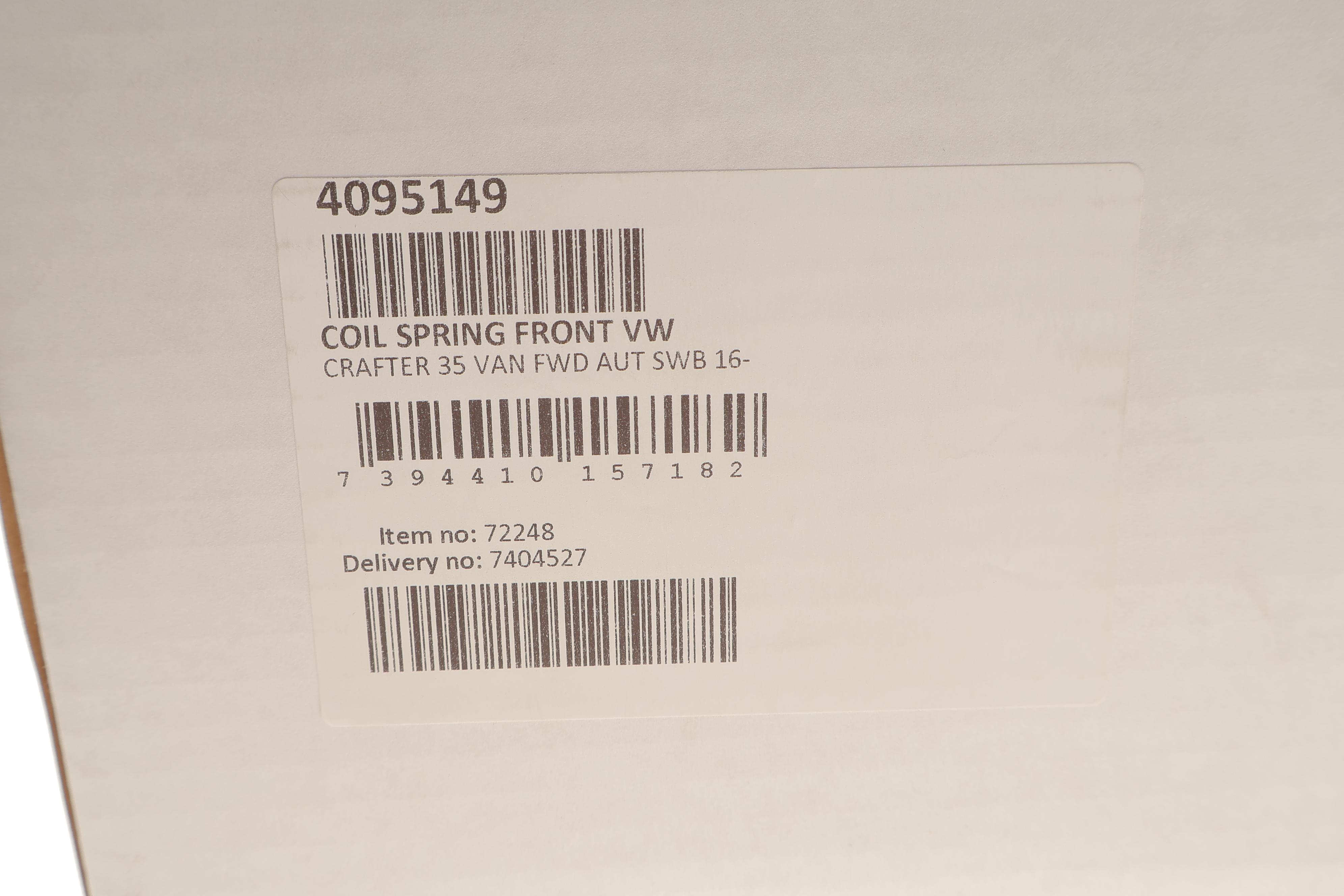 Пружина (передня) VW Crafter 2.0TDI (АКПП)  16- (фургон/коротка база)