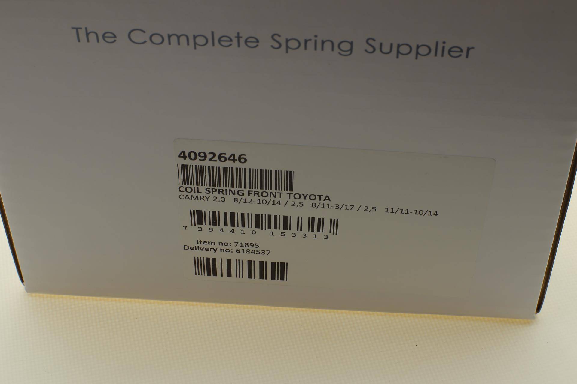 Пружина (передня) Toyota Camry V5 2.0 11-14/2.5 11-17 (седан)