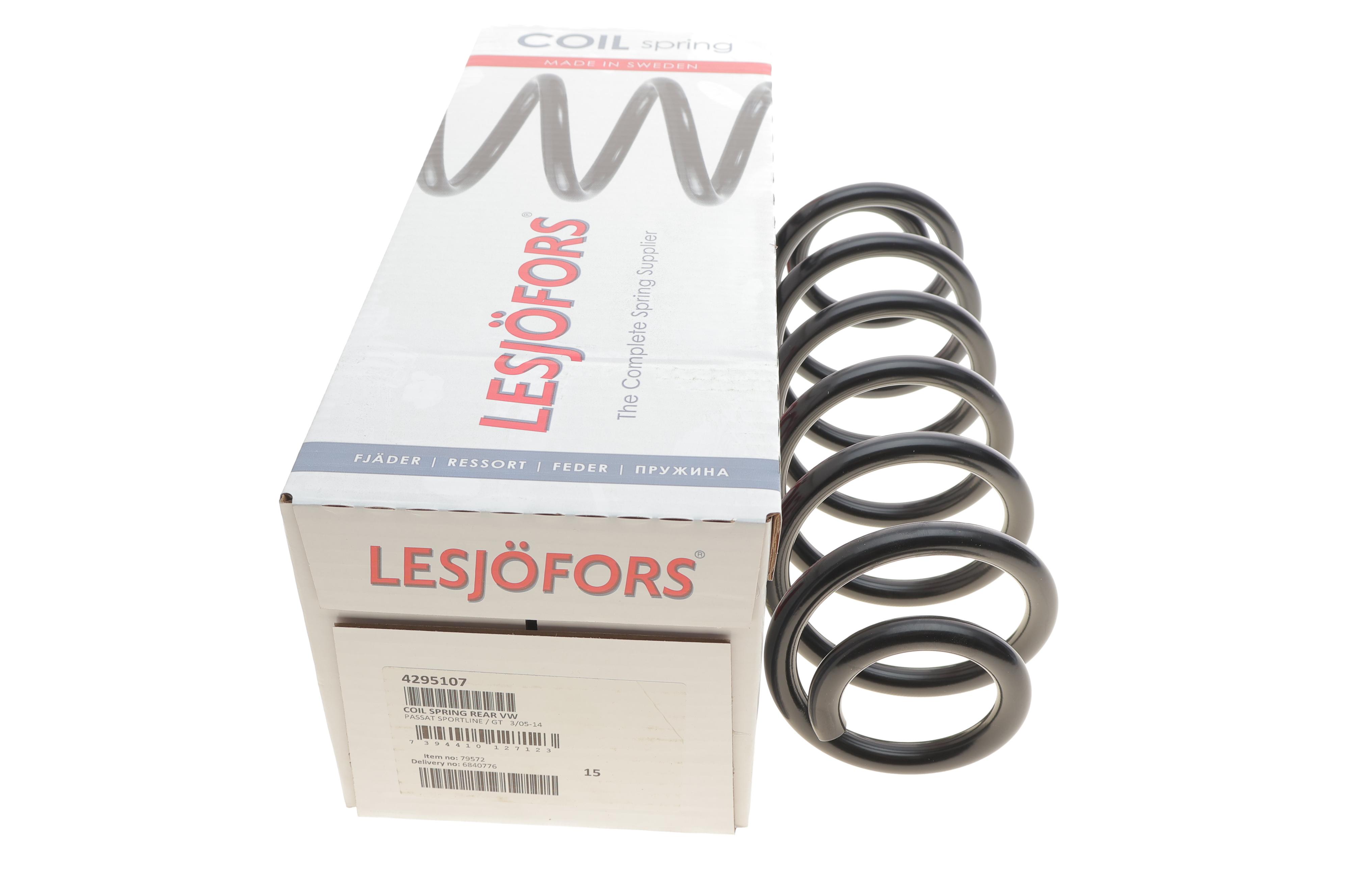 Пружина (задня) VW Passat B6/B7 1.4TSI/1.6TDI/1.8TSI/2.0FSI/TDI 05-14 (седан) (зі спорт.ход.ч)