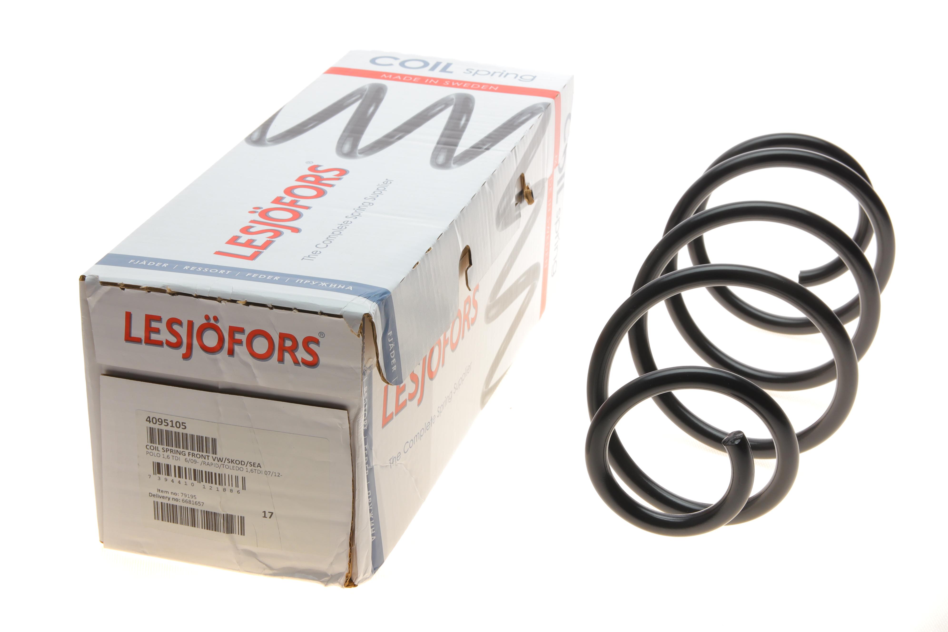 Пружина (передня) VW Polo 1.6TDI 09-/Skoda Rapid/Seat Toledo 1.6TDI 12-19 (хeтчбэк)