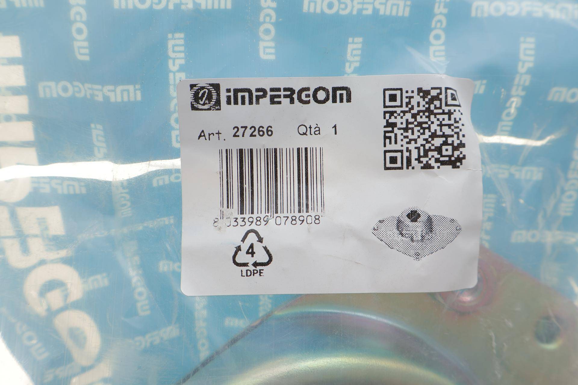 Подушка амортизатора (переднього) Fiat Tempra/Lancia Delta (R) (всередині OE)