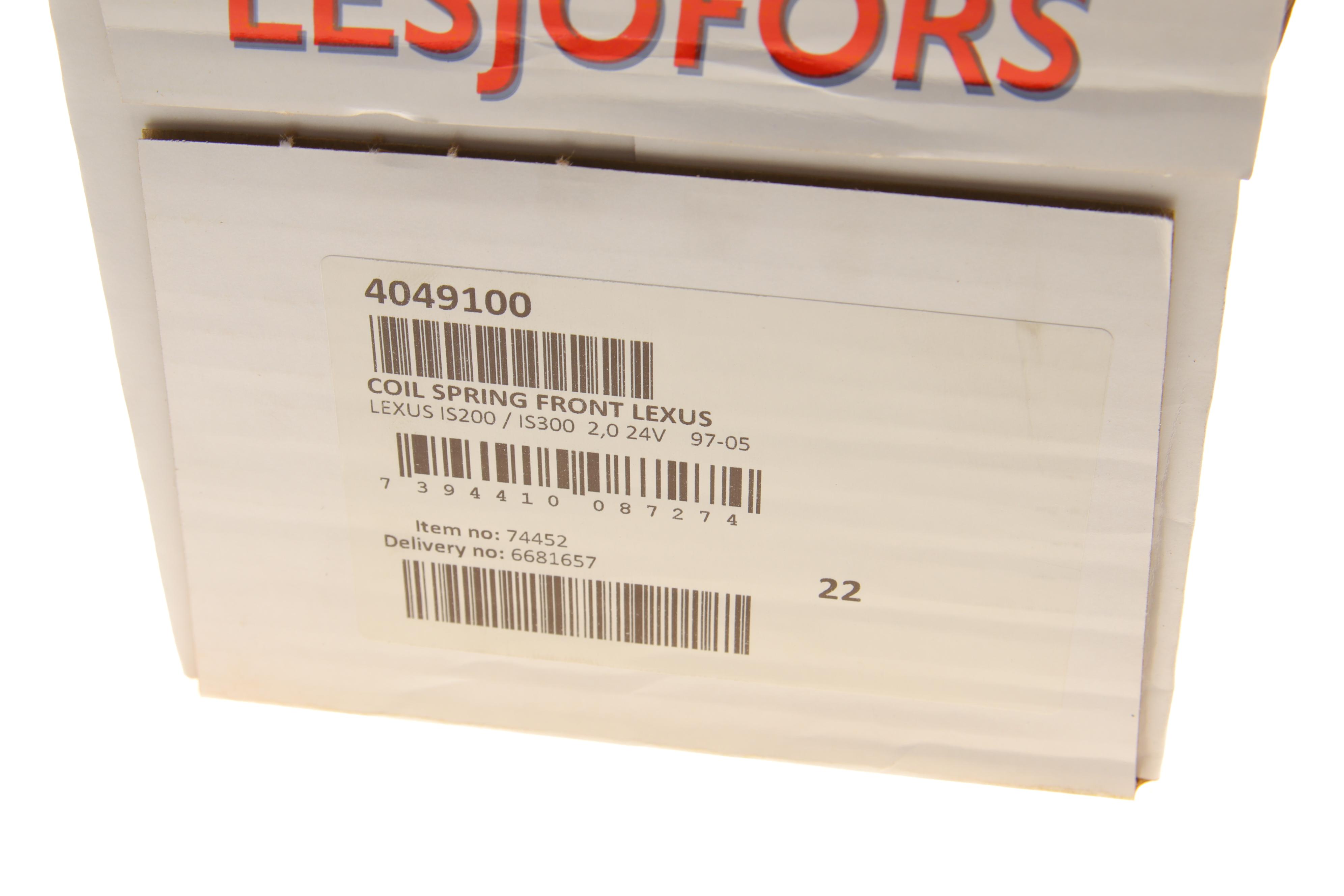 Пружина (передня) Lexus IS I 200/300 99-05 (седан)