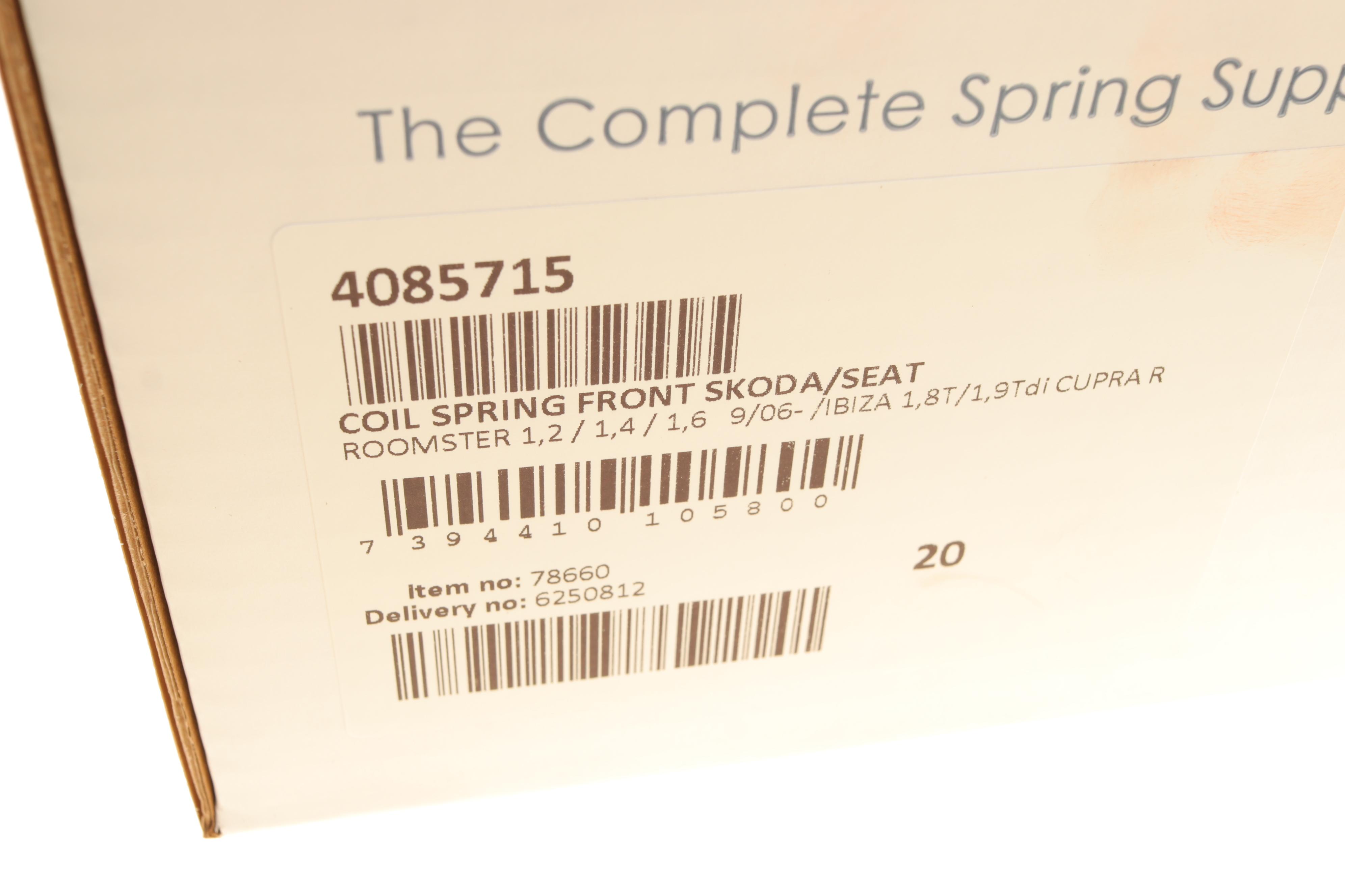 (заміна на 4095065) Пружина (передня) Skoda Roomster 1.2-1.6/1.2TSI 06-15 (вэн/фург)/Seat Ibiza 1.8T/1.9TDI 04-08(хетч)