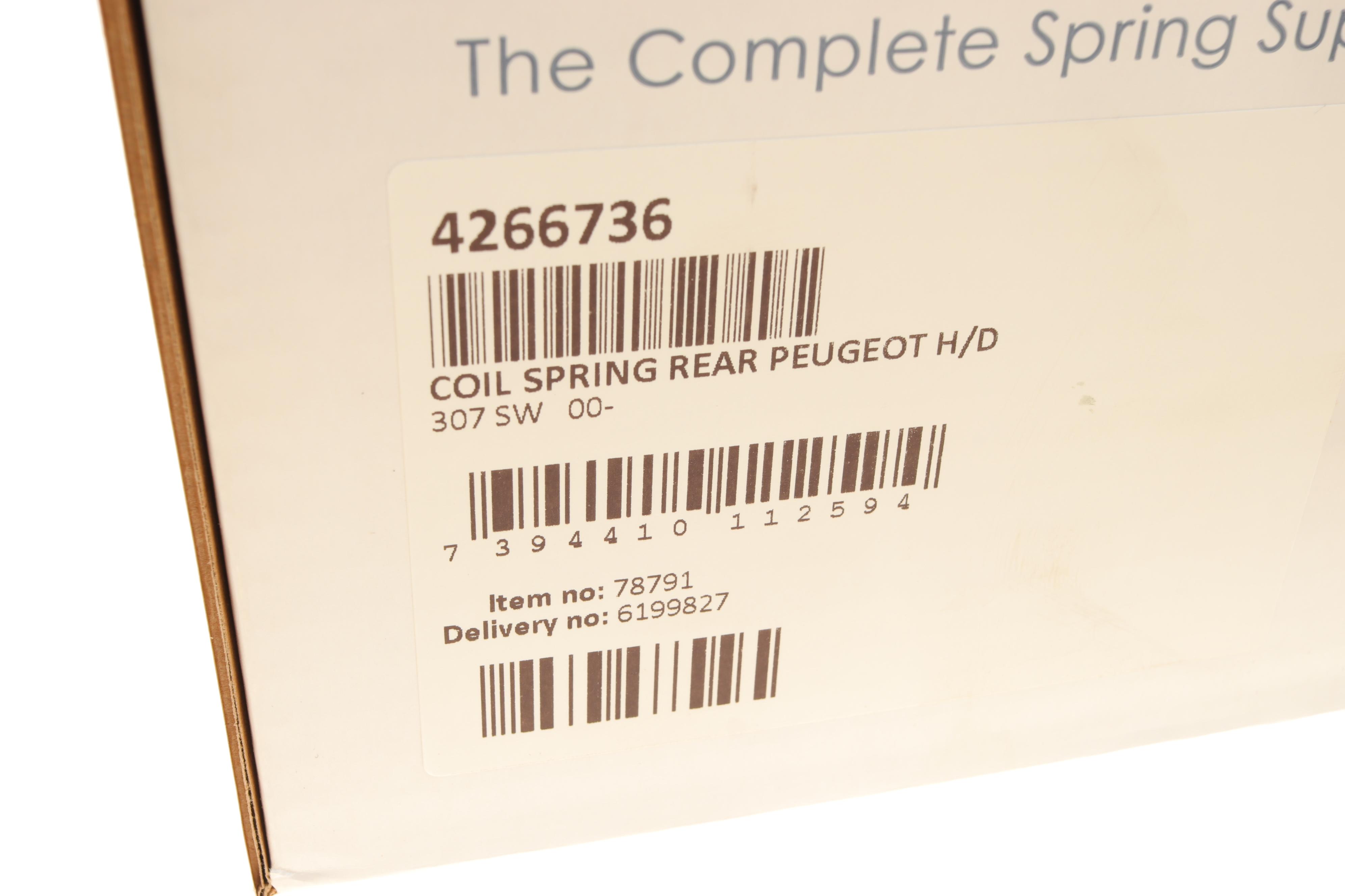 Пружина (задня) Peugeot 307 1.4-2.0HDi/1.4-2.0 16V 09-14 (універсал/кабріолет) (HD)