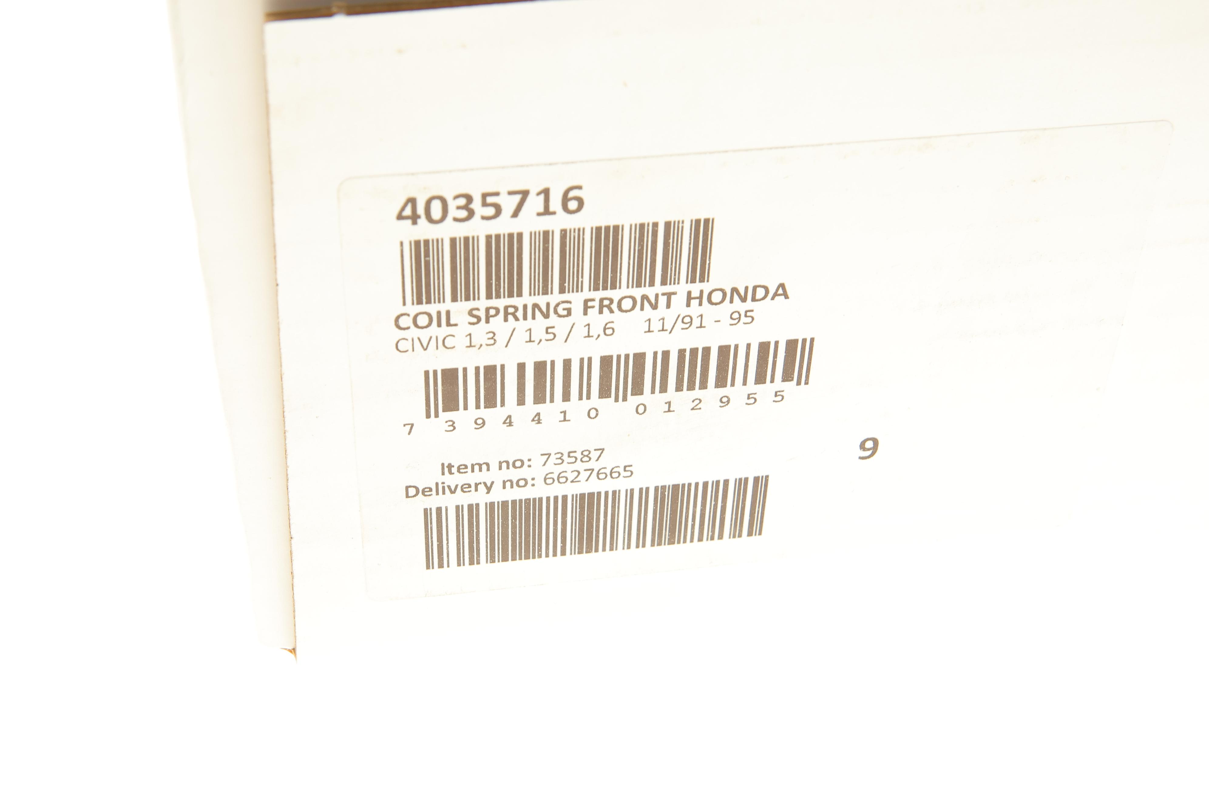 Пружина (передня) Honda Civic V 1.3 16V/1.5i 16V 91-95 (седан/накл.зад.ч.)