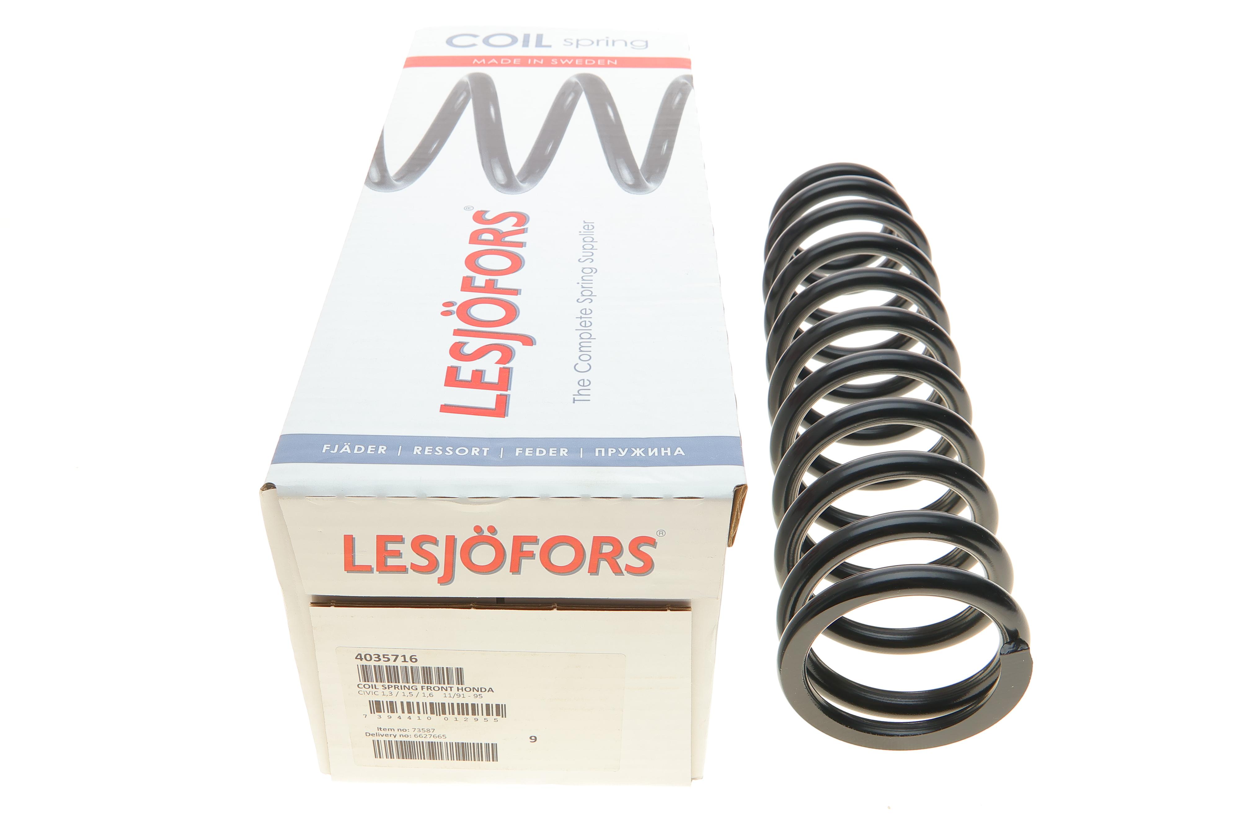 Пружина (передня) Honda Civic V 1.3 16V/1.5i 16V 91-95 (седан/накл.зад.ч.)