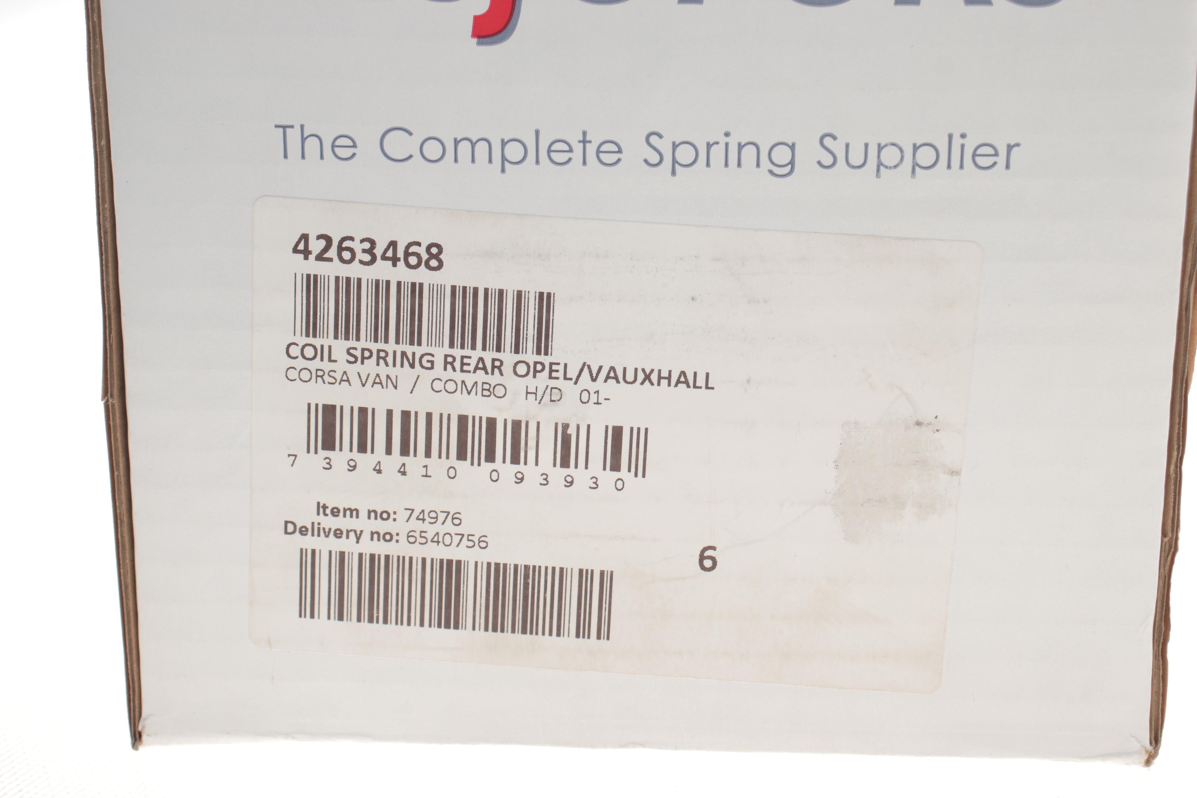 Пружина (задня) Opel Combo 1.3-1.7CDTI/1.4-1.6 01- (фургон/вен) (з пост.d) (не для підвищ.нагр) (HD)