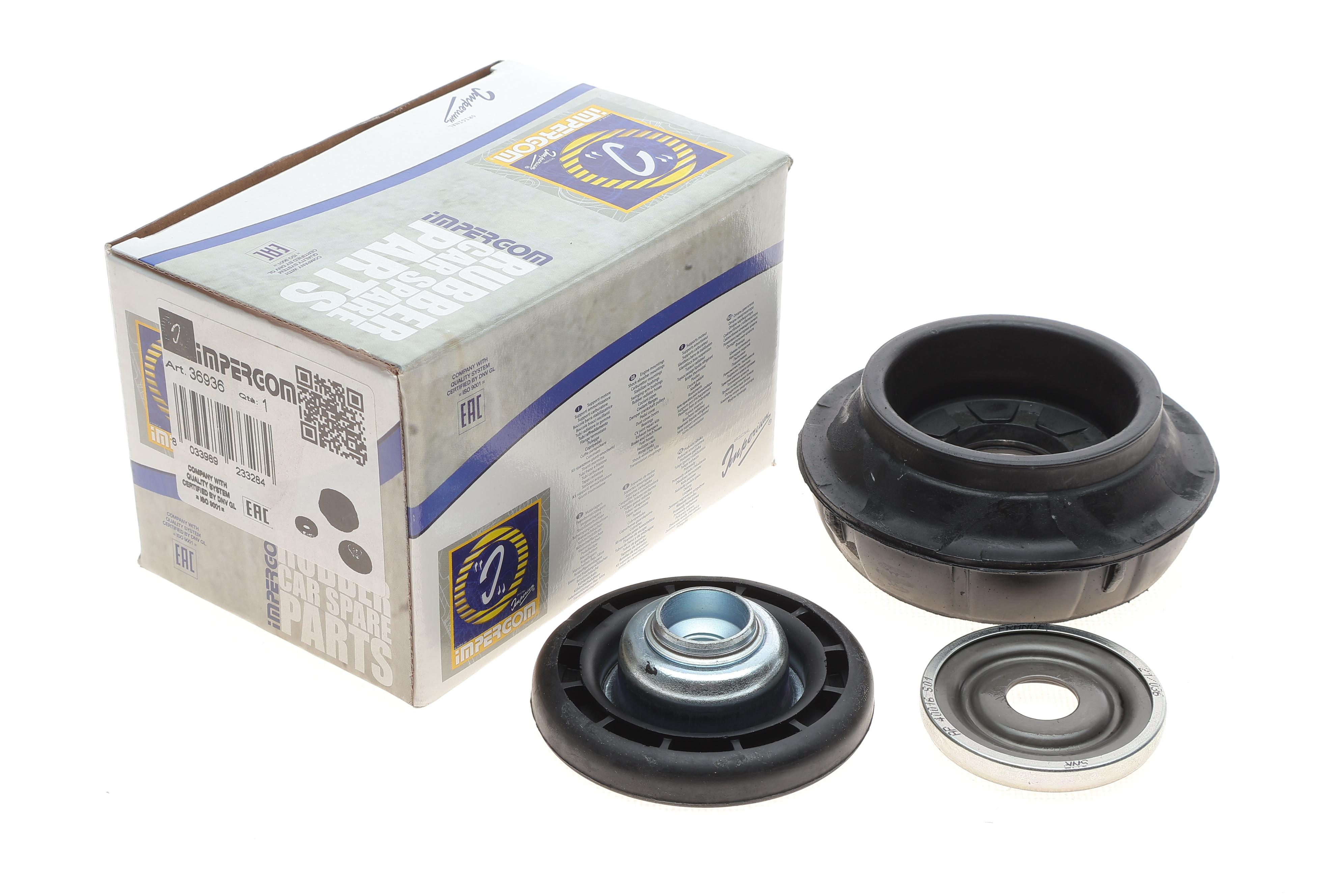 Подушка амортизатора (переднього) + підшипник Renault Kangoo 97- (SNR)