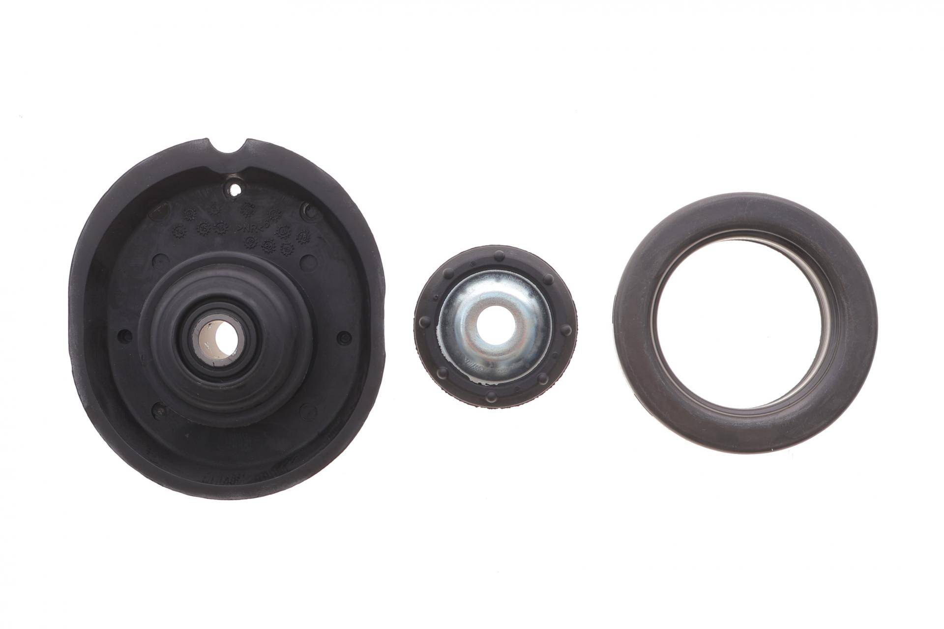 Подушка амортизатора (переднього) + підшипник Peugeot 207 1.4-1.6HDi 06- (SNR)