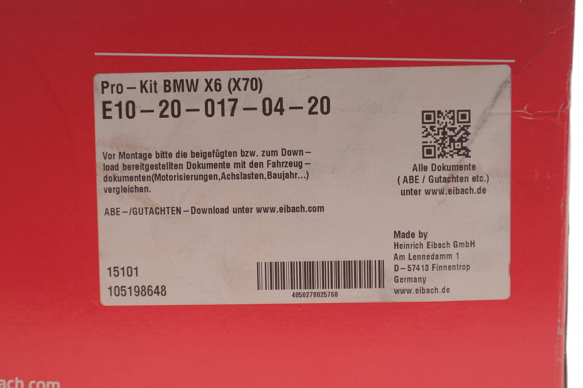 Комплект пружин (передніх) (Pro-Kit) BMW X6 (E71/E72) M 07-14 (2 шт.)
