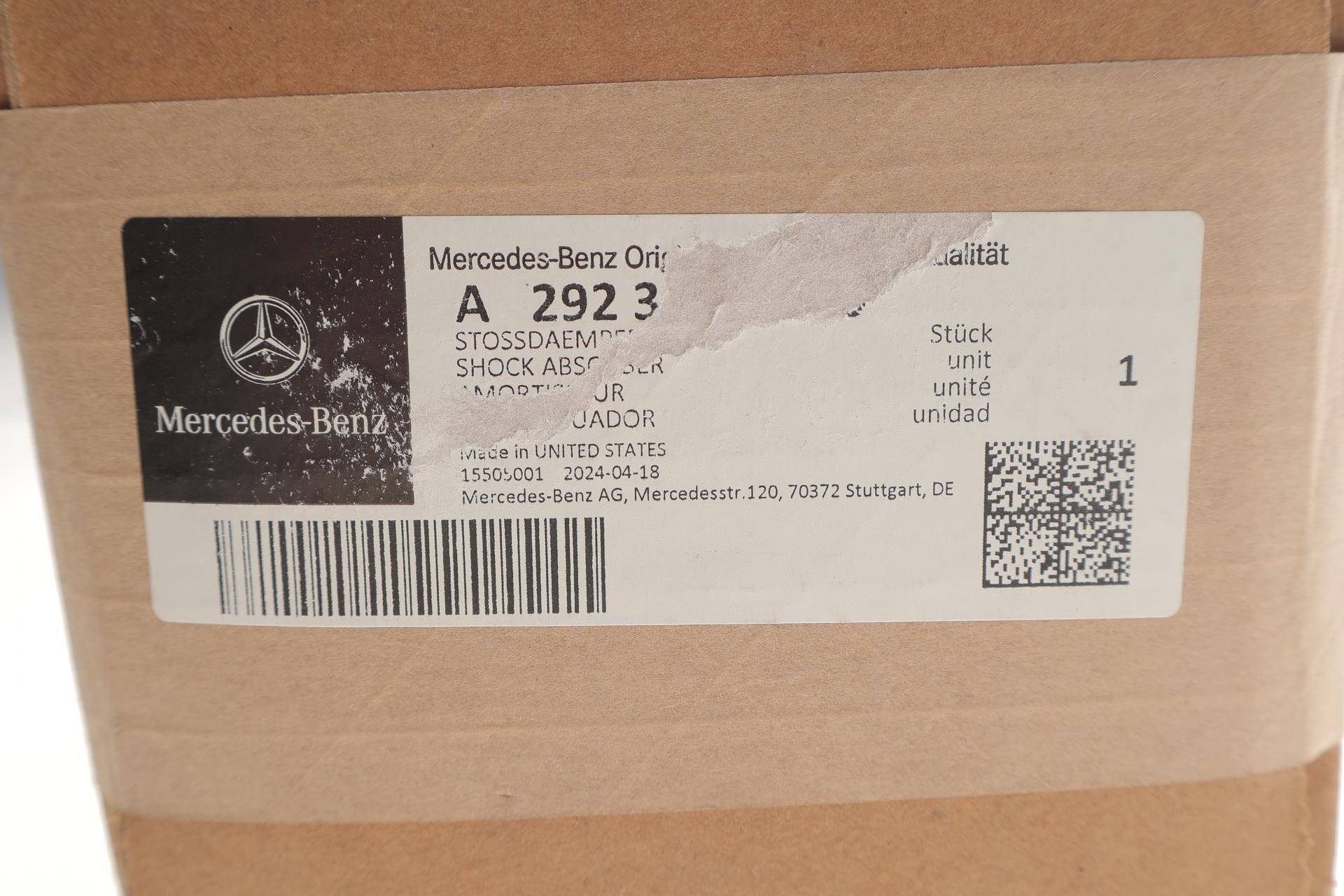 Амортизатор (задній) MB GLE (C292) 15-19