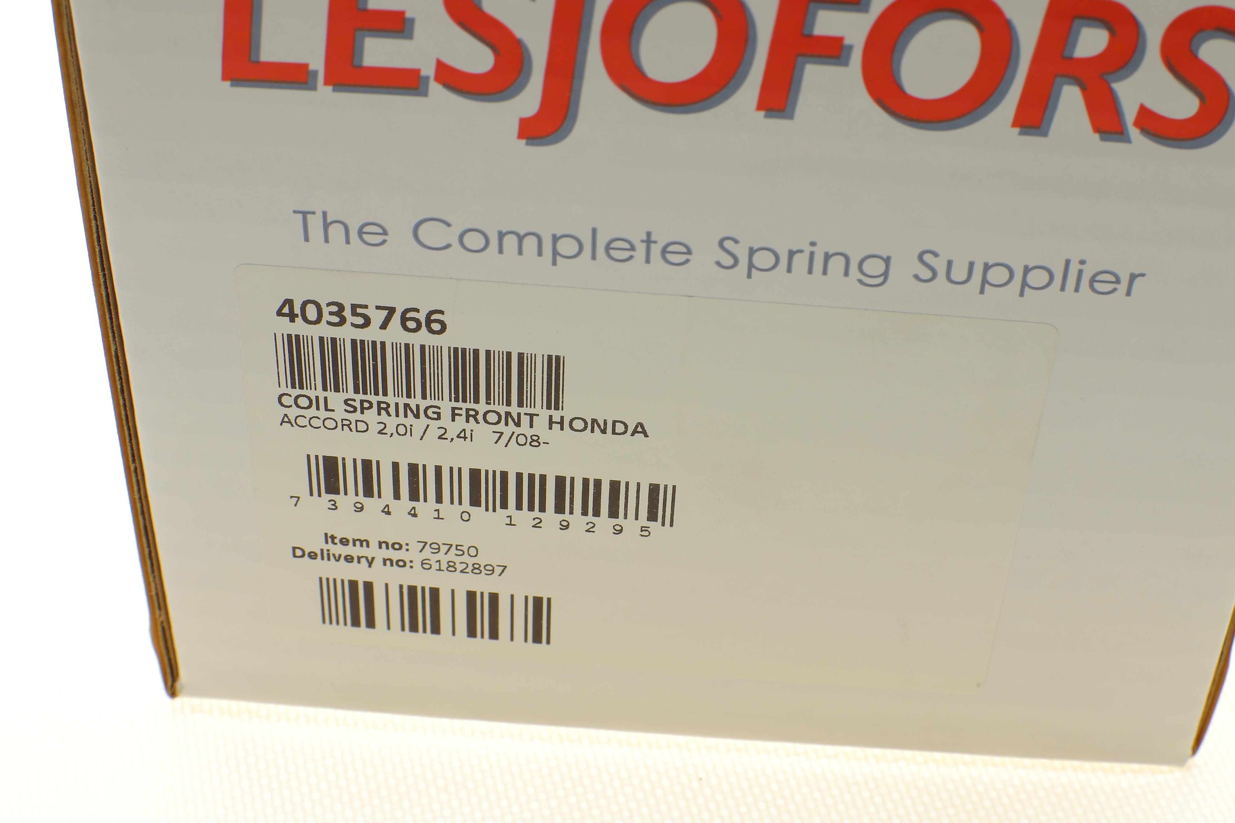 Пружина (передня) Honda Accord VIII 2.0/2.4i 08- (седан/універсал) (без спорт.ход.ч.)