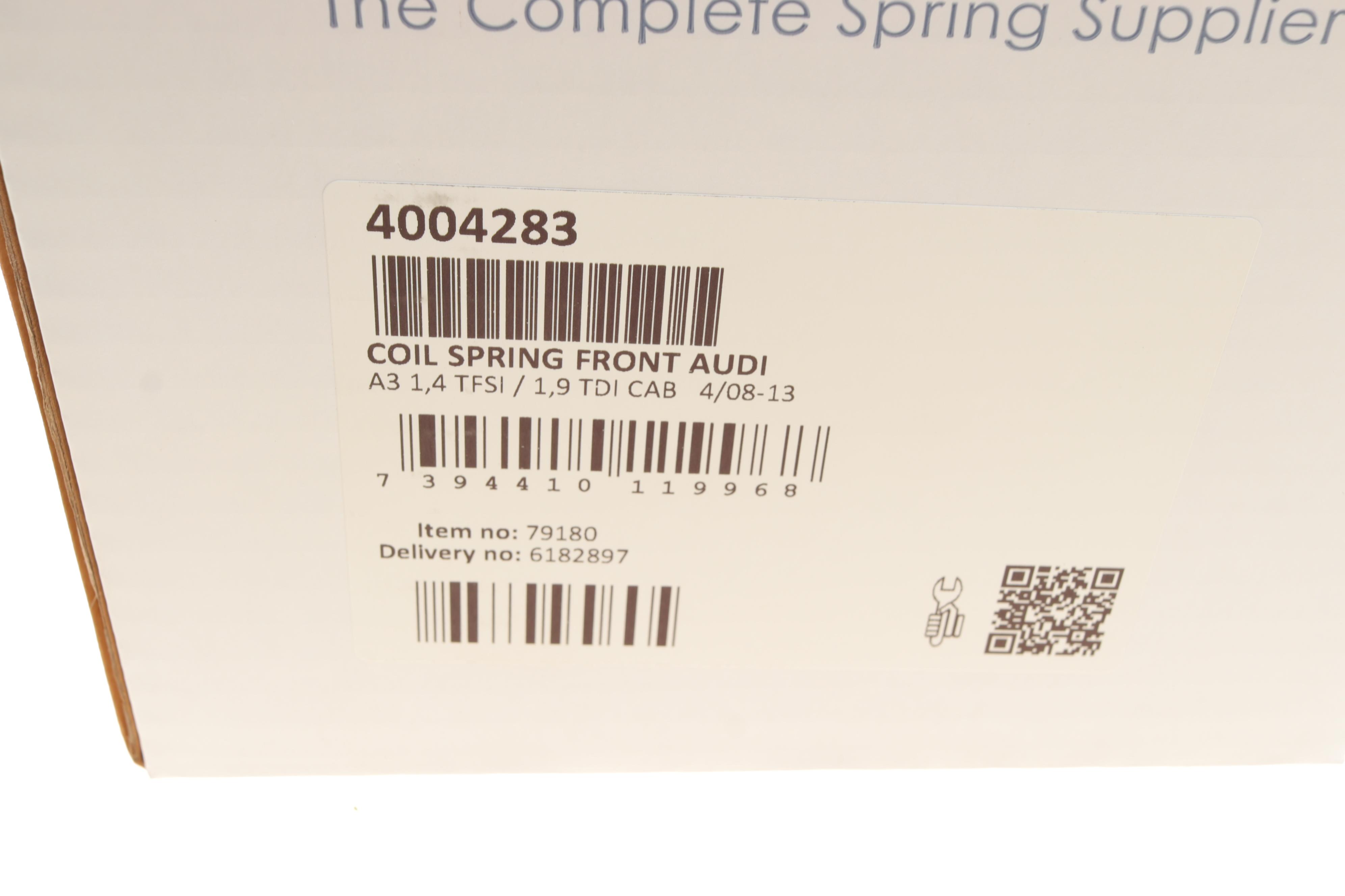 Пружина (передня) Audi A3 1.4TFSI/1.6TDI/1.9TDI 08-13 (кабріолет) (без спорт.ход.ч./крім S-line))