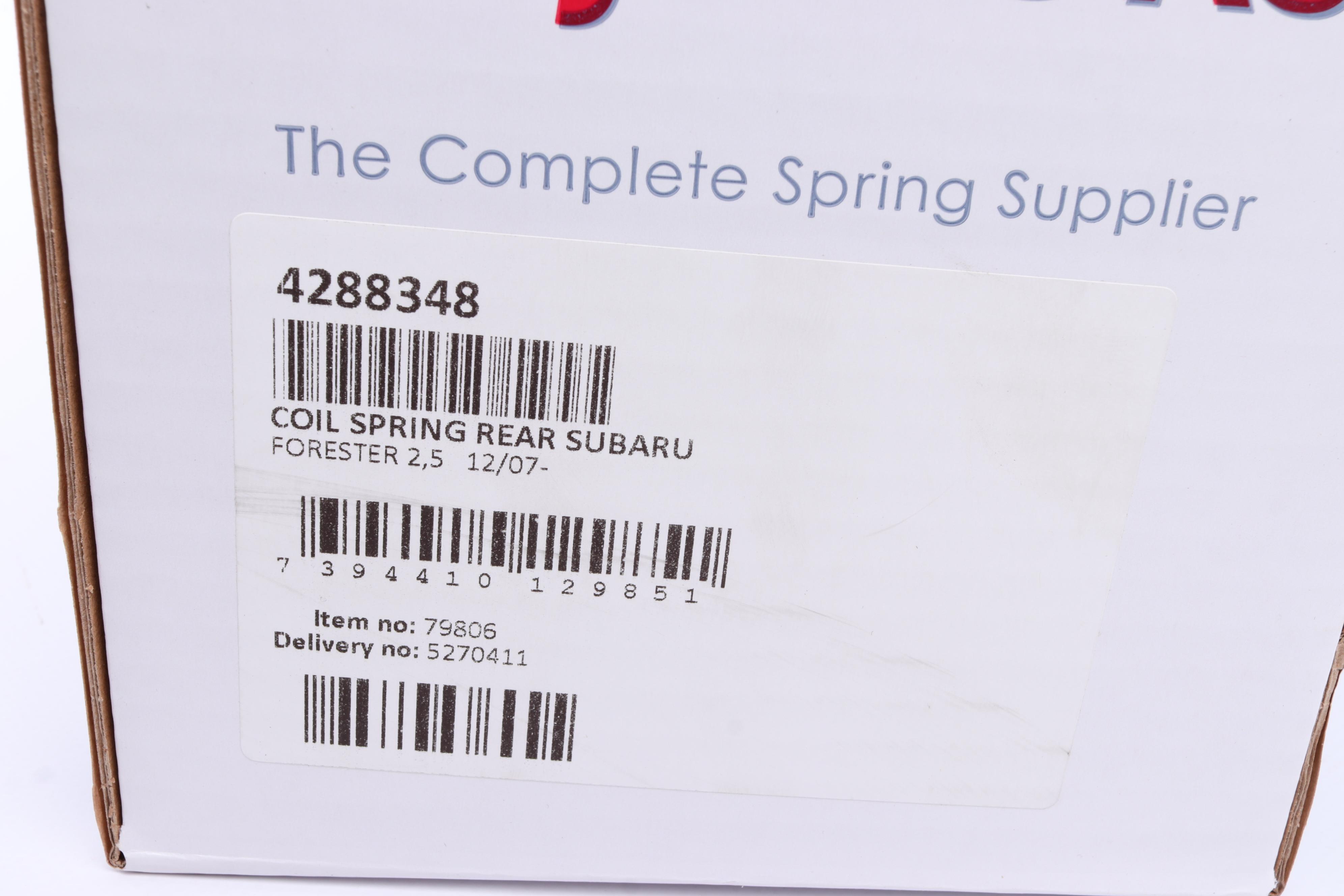 Пружина (задня) Subaru Forester 2.5AWD 08-13 (SUV) (з с-мою регул.дорож.просвіту)