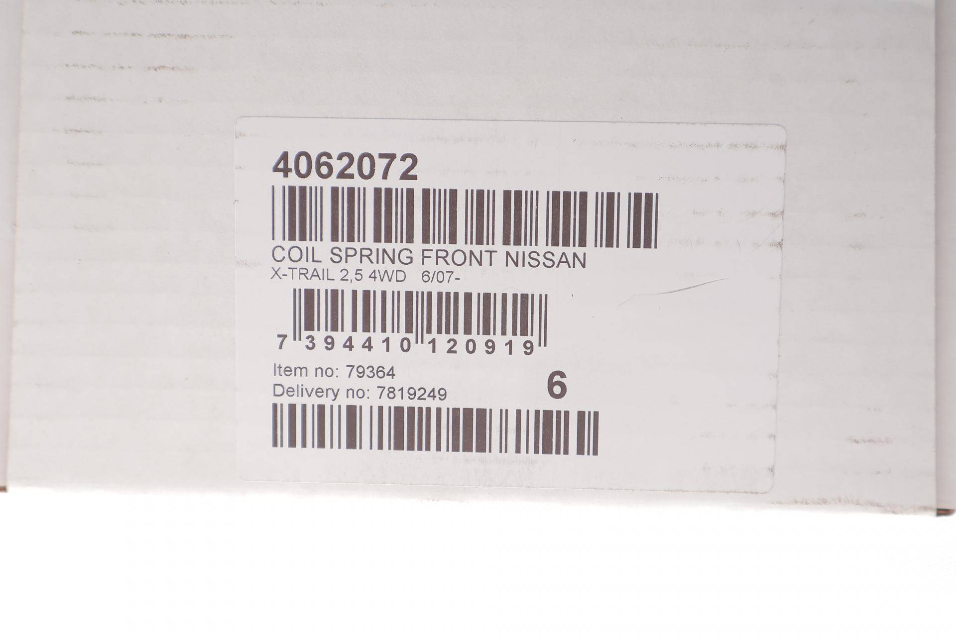 Пружина (передня) Nissan X-Trail 2.5 4x4 07-14 (SUV) (T31)