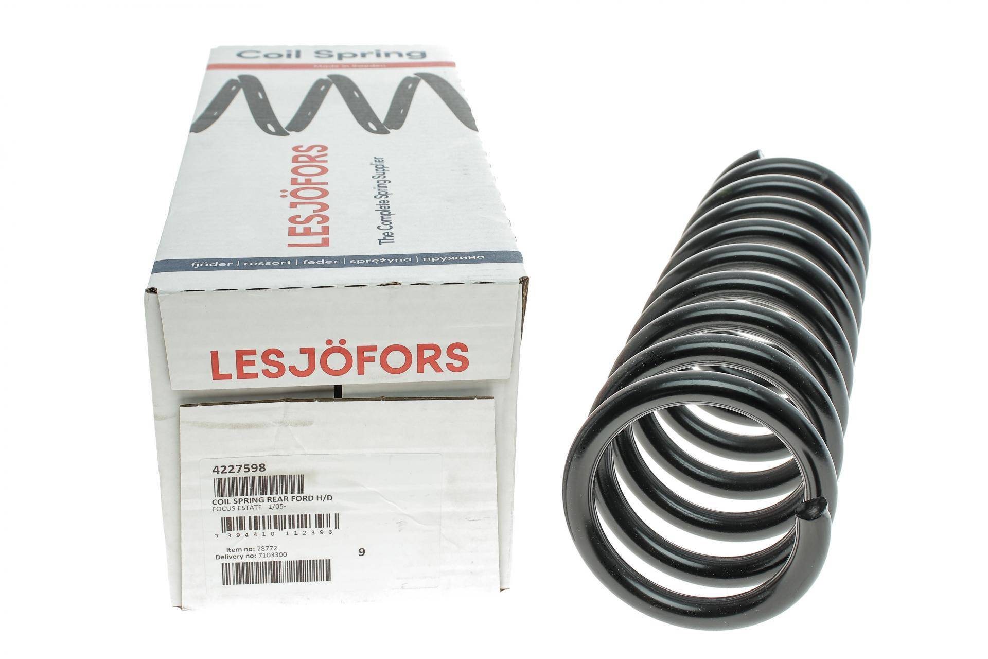 Пружина (задня) Ford Focus II Turnier 1.4-2.0/1.6-2.0TDCi 04-12 (універсал) (HD)